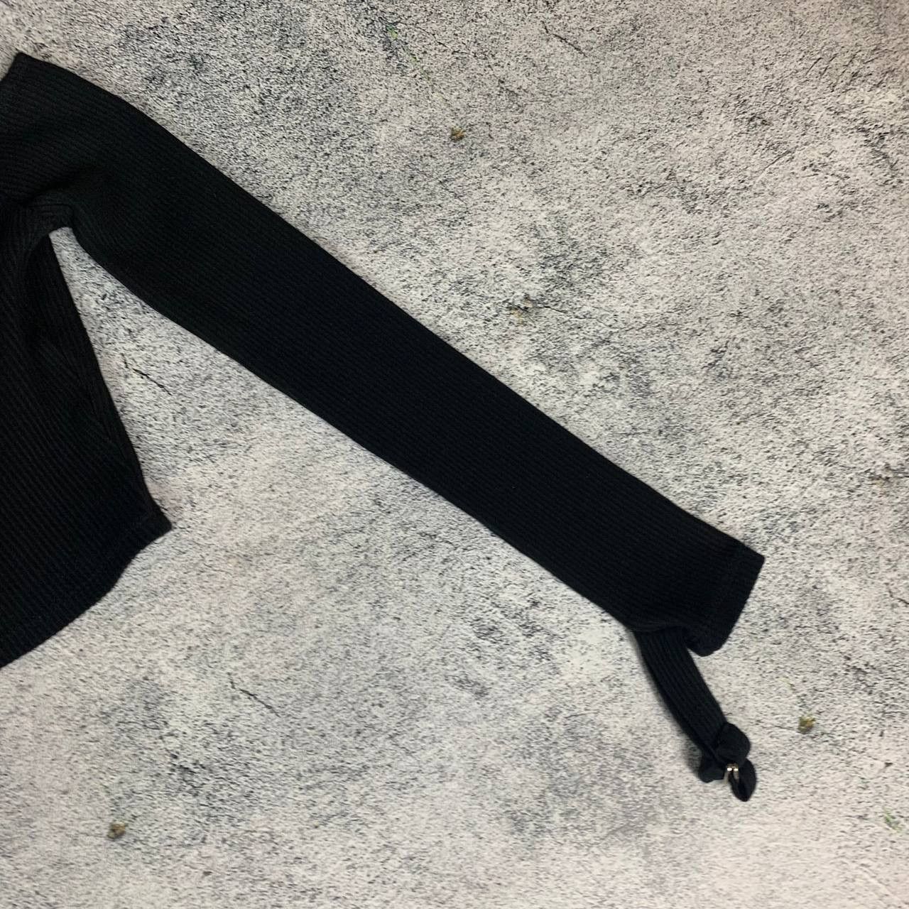 Maniere De Vior Maniere De Voir Women's Top Long Sleeve Size 6 Black Size M / US 6-8 / IT 42-44 - 4 Thumbnail