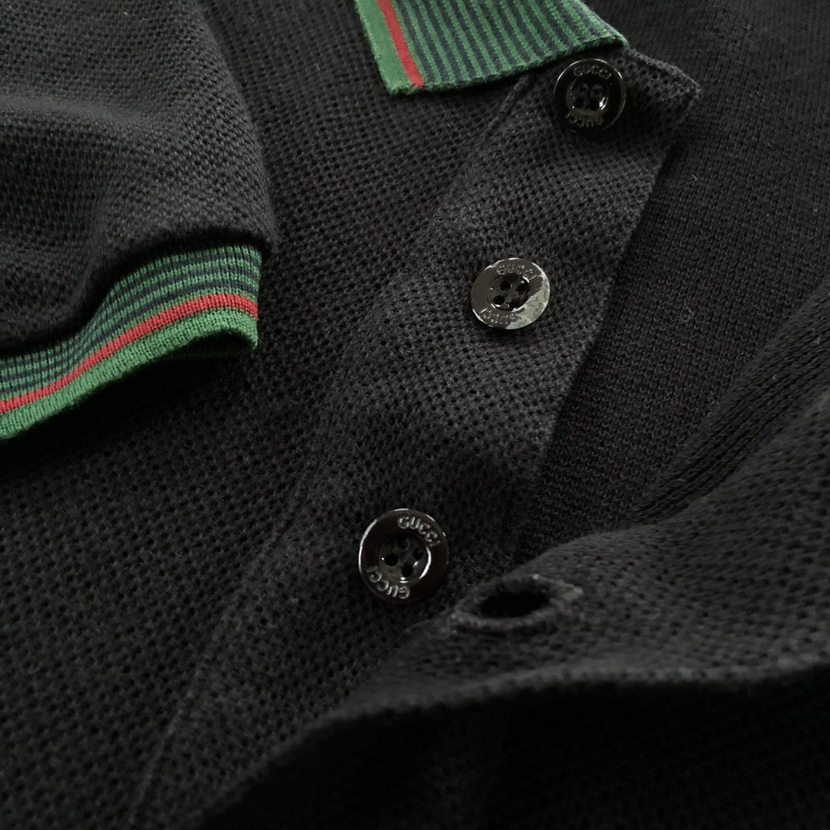 Gucci GUCCI Logo GG Embroidery Stripe Polo Shirt Size M / US 6-8 / IT 42-44 - 6 Thumbnail