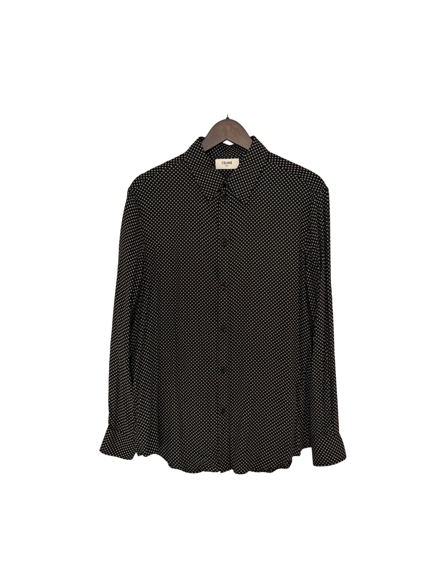 Celine Celine Geometric Print Button Up Shirt Size L Size US L / EU 52-54 / 3 - 1 Thumbnail