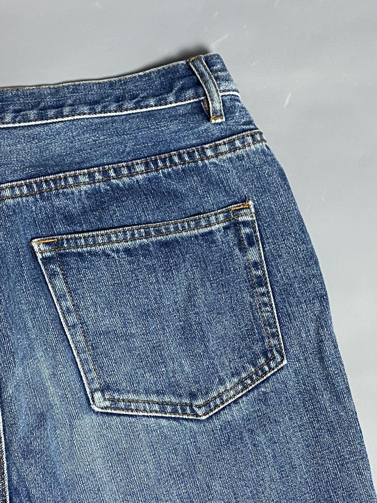 A.P.C. A.P.C. Jean Sailor Denim Blue Jeans Size 32 Wide Leg Cropped Size 32" / US 10 / IT 46 - 16 Thumbnail