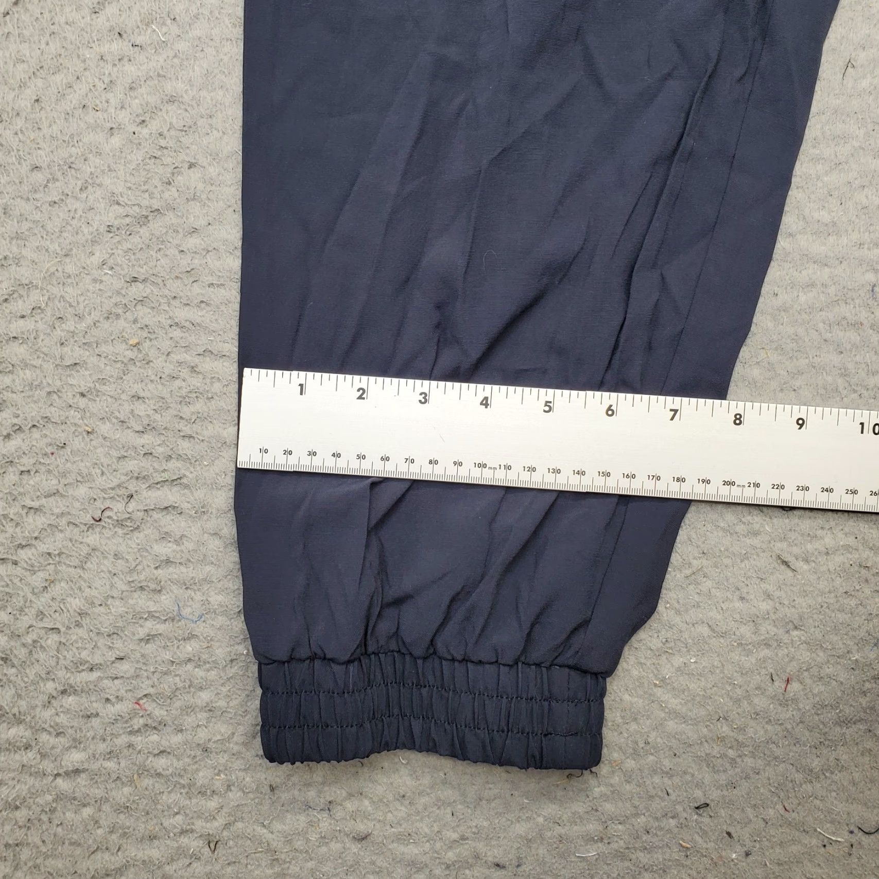 Zara Zara Jogger Pants Womens L Navy Elastic Waist Drawstring Tapered Leg Casual Size 36" / US 14 / IT 50 - 5 Thumbnail