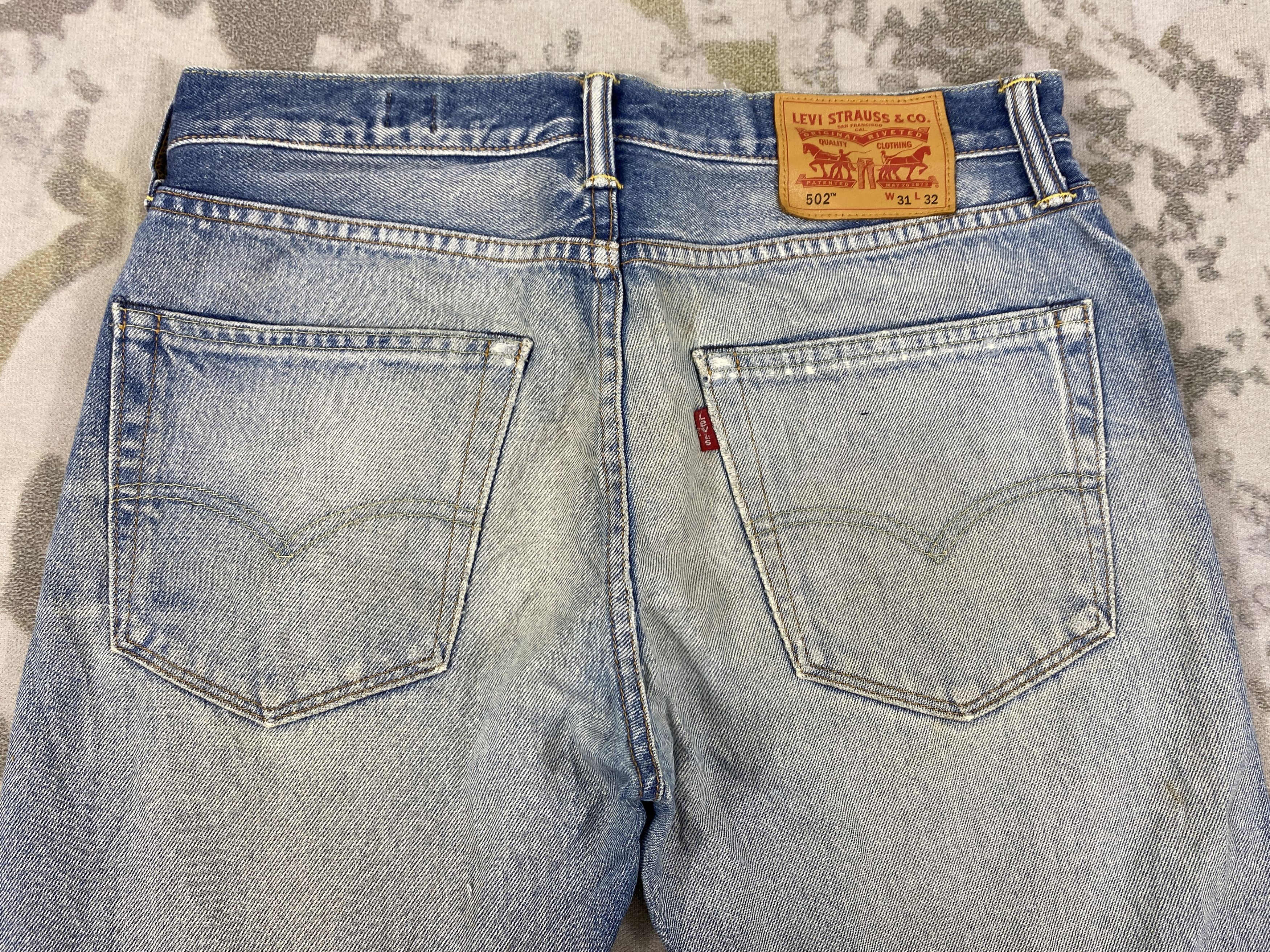 Levi's Distressed Blue Vintage Levi's 502 Jeans 33x29 Denim- JN3848 Size US 33 - 4 Thumbnail