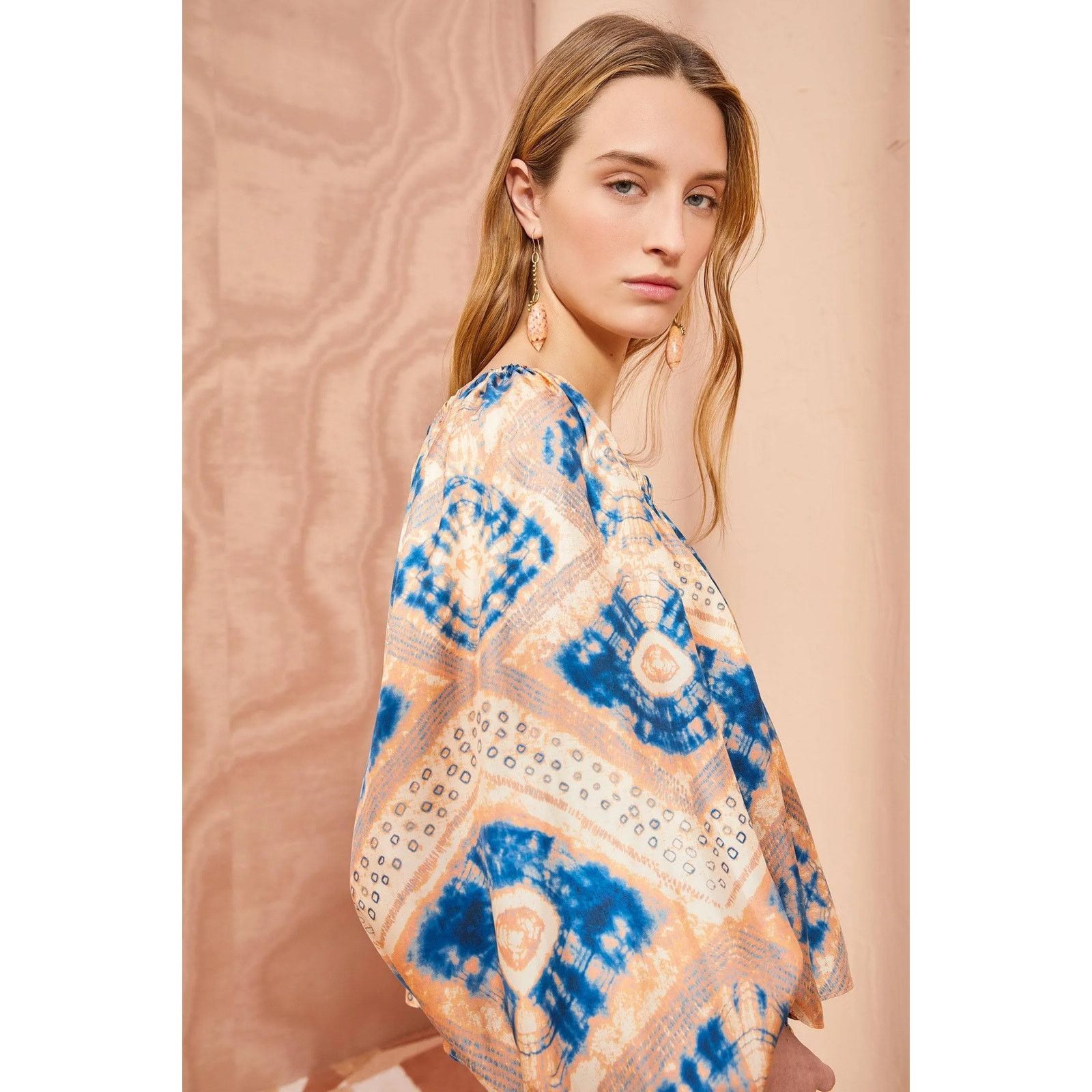 Ulla Johnson Ulla Johnson Nadya Silk On/Off Shoulder Blouse Fossil size 2 Size XS / US 0-2 / IT 36-38 - 13 Thumbnail