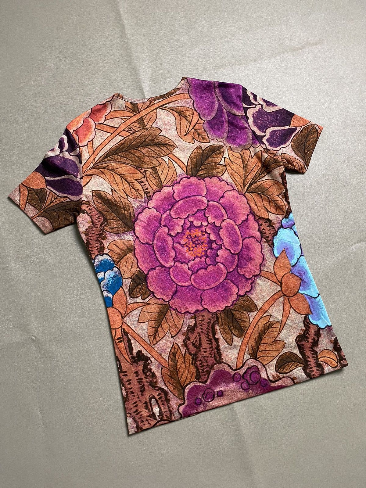 Issey Miyake × Pleats Please Issey Miyake Pleats Please Issey Miyake Floral Printed Tshirt Size M / US 6-8 / IT 42-44 - 4 Thumbnail