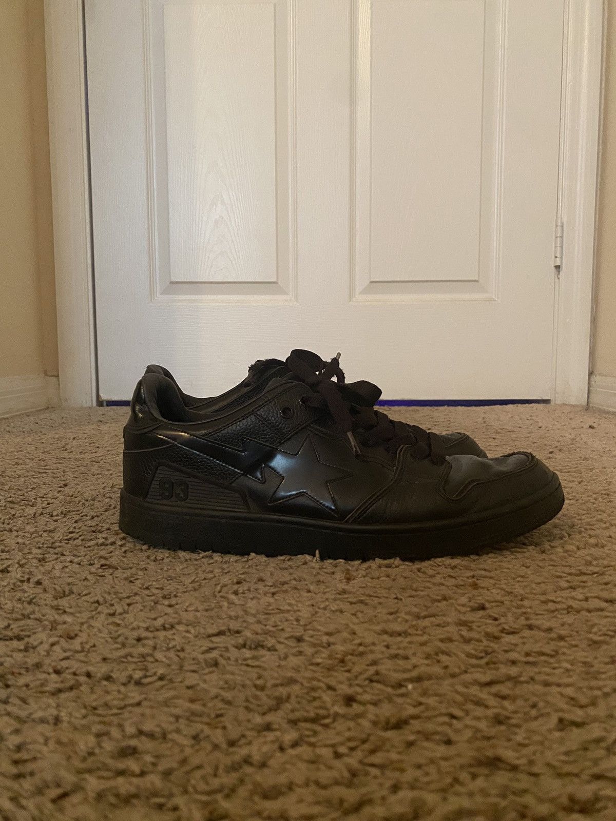 Bape A Bathing Ape "Sk8 Sta #3" M1 'Black' Size US 10 / EU 43 - 4 Thumbnail