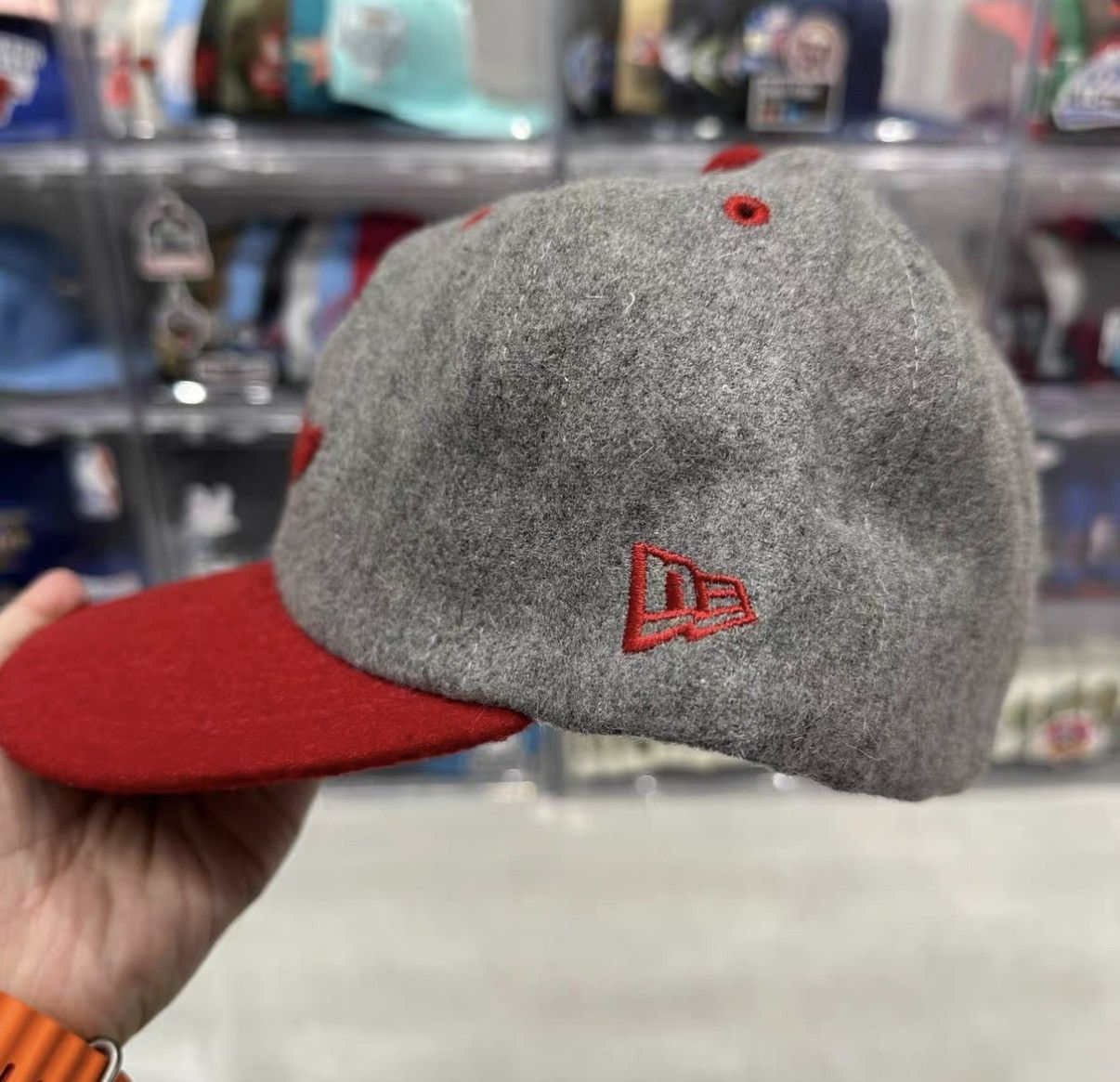 New Era New Era MLB Boston Red Sox Wool Flat Brim Baseball Cap J32 Size ONE SIZE - 2 Thumbnail