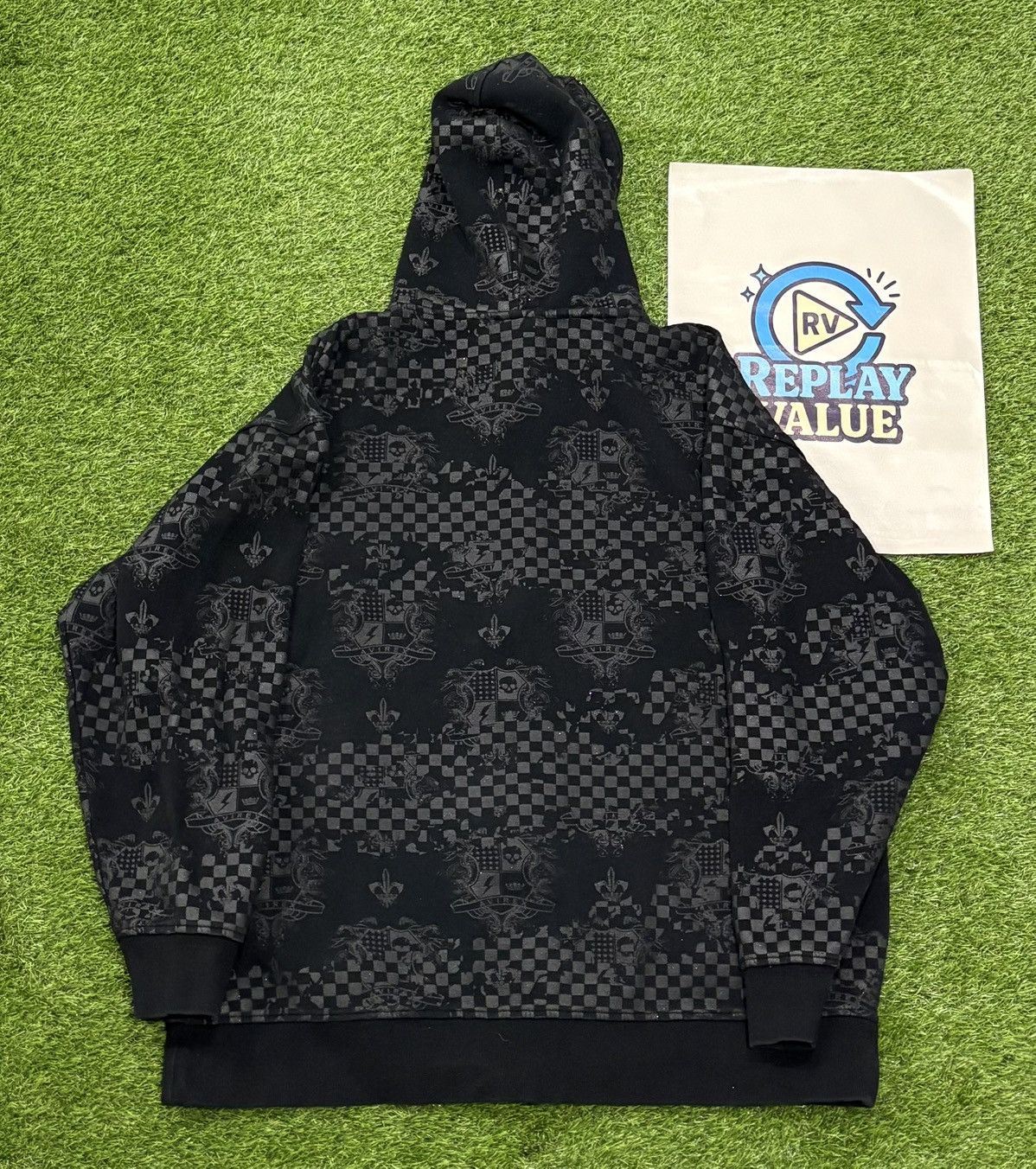 Avirex VINTAGE RARE AVIREX AOP FULL ZIP HOODIE Size US XL / EU 56 / 4 - 3 Thumbnail