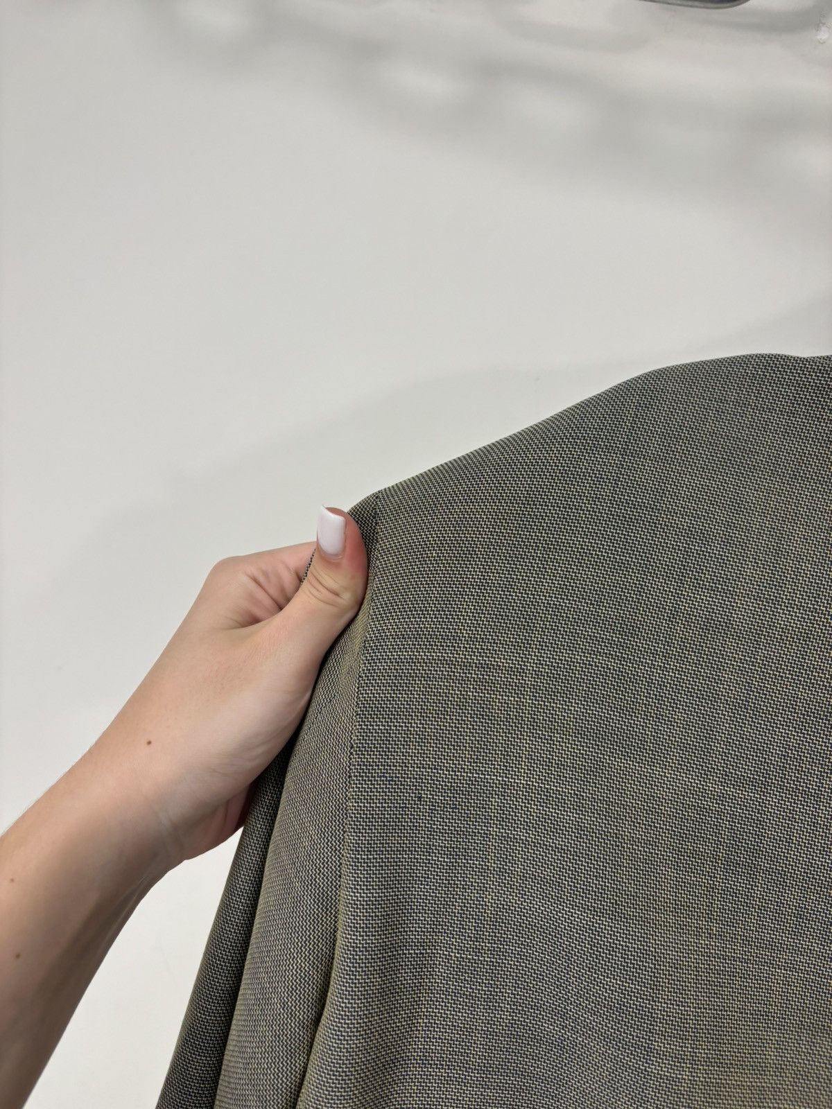 Canali Canali Proposta Olive Green Houndstooth Wool Blazer Jacket Size 48R - 19 Thumbnail