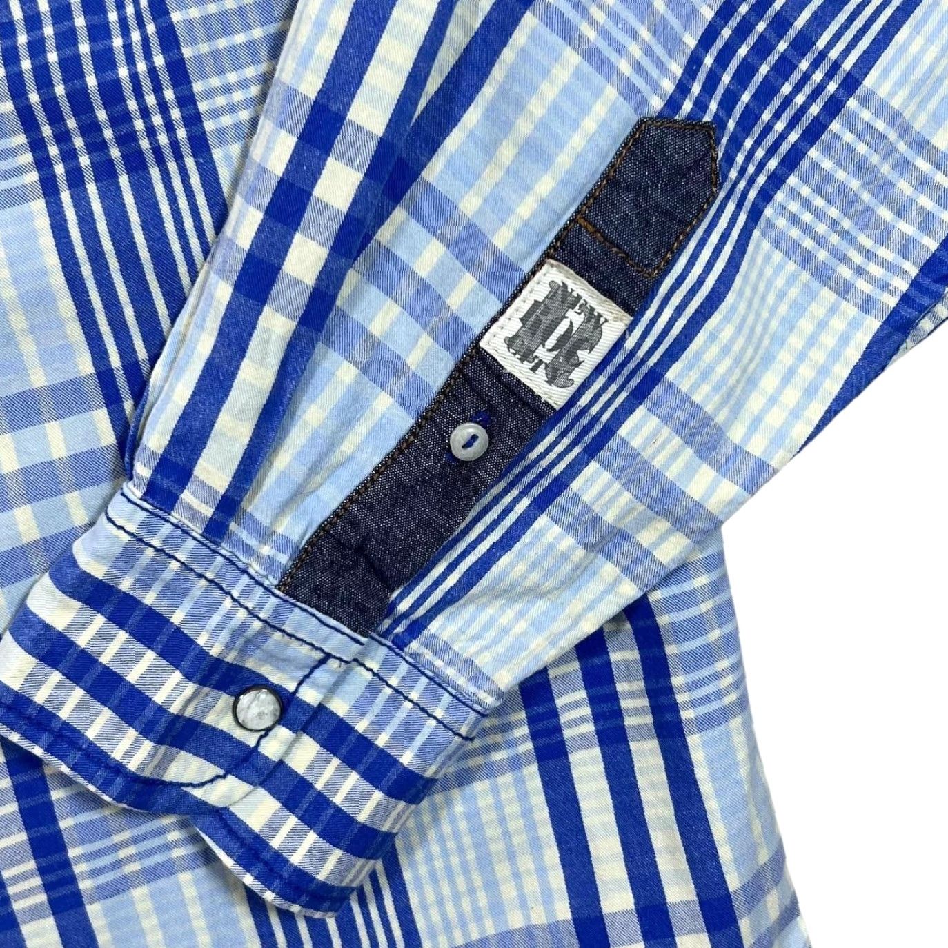Rocawear Rocawear Long Sleeve Shirt Button-Up Western Style Check Blue L Large Hip Hop Y2K Size US L / EU 52-54 / 3 - 4 Thumbnail
