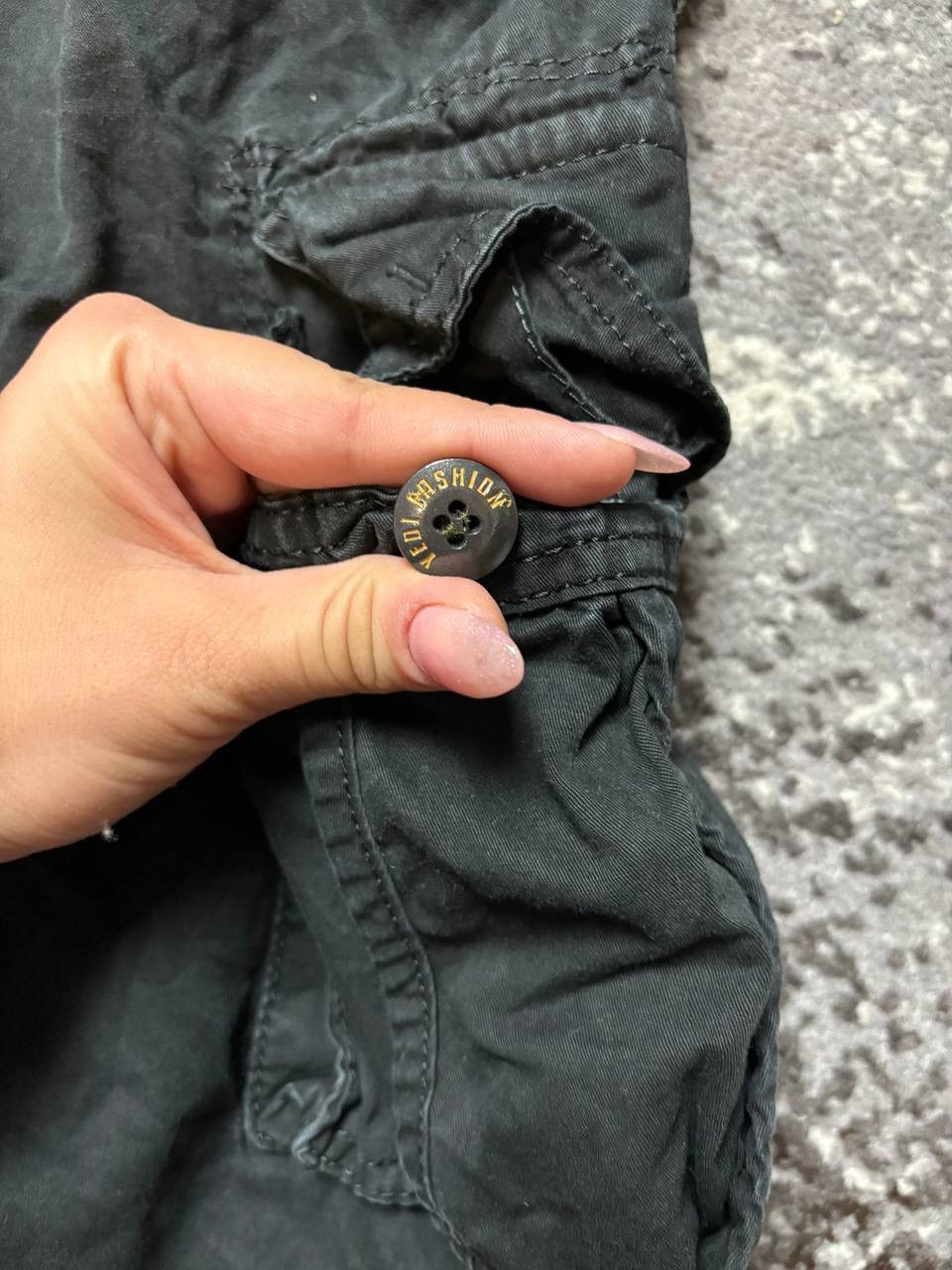 Japanese Brand × Vintage Vintage Y2K Yedifashoin Cargo Faded Shorts Size US 31 - 2 Thumbnail