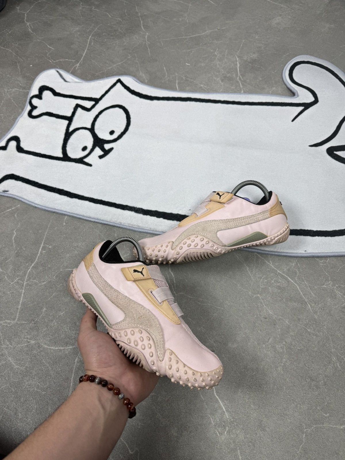 Puma Puma Monstro Dirty Pink Leather Vintage 00s Style Rare Size US 8 / EU 41 - 1 Thumbnail