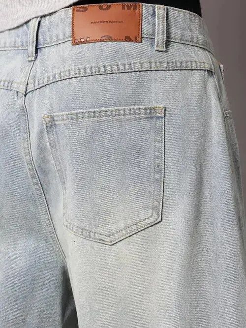 Other Washed Denim Jeans Drip Drill Shorts Jorts Size US 32 / EU 48 - 7 Thumbnail