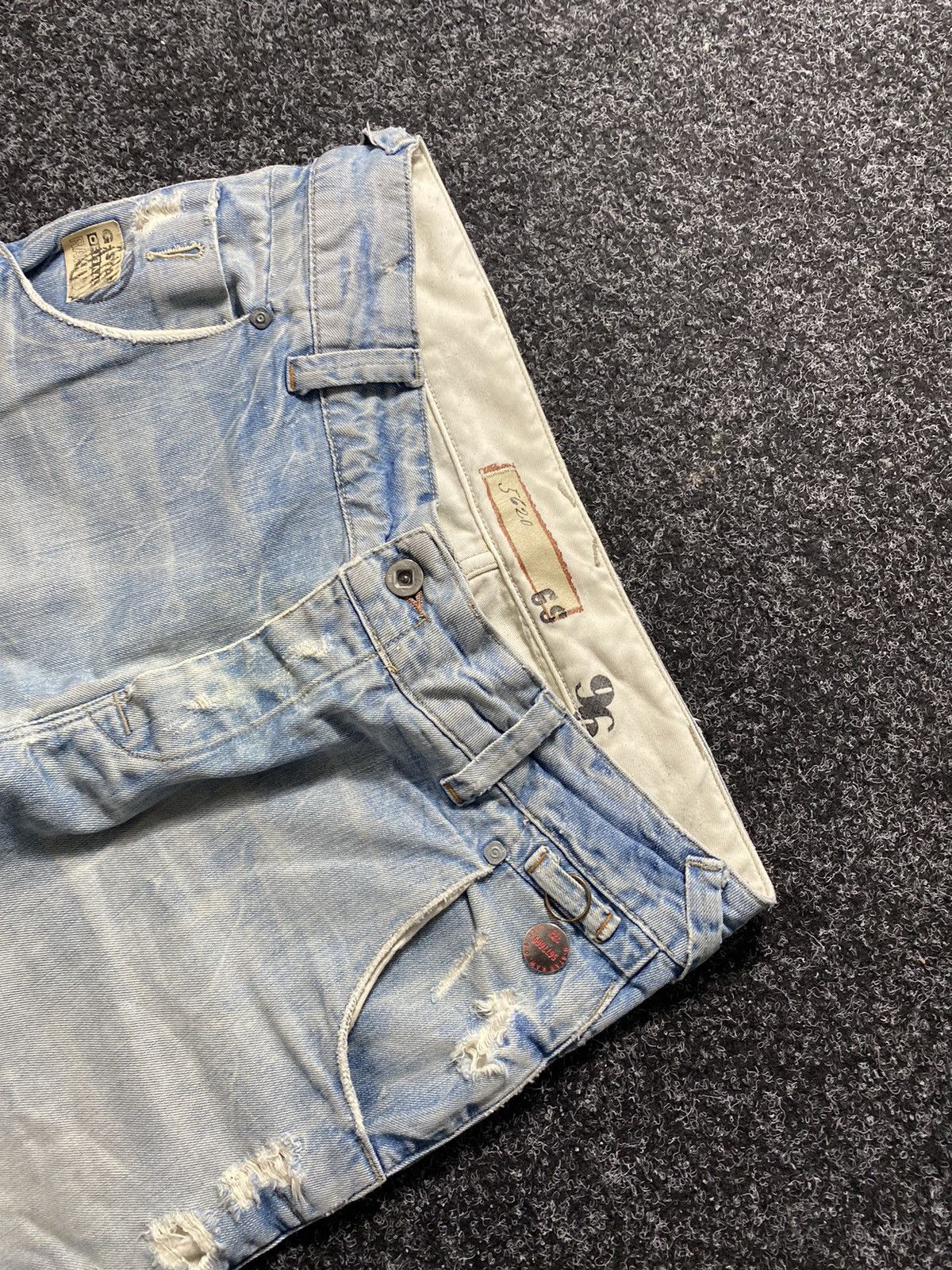 G-Star × Vintage 🔥G STAR OPIUM DISTRESSED TAPERED LOOSE JEANS 28 Size 28" / US 6 / IT 42 - 4 Thumbnail