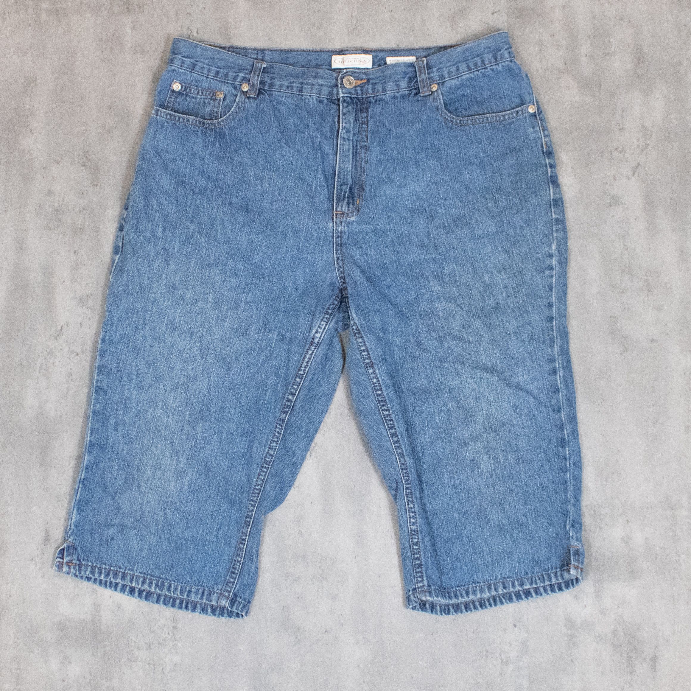 Northern Reflections × Vintage Y2K 2000's Northern Reflections Midwash Baggy Capris Shorts Size US 34 / EU 50 - 4 Thumbnail