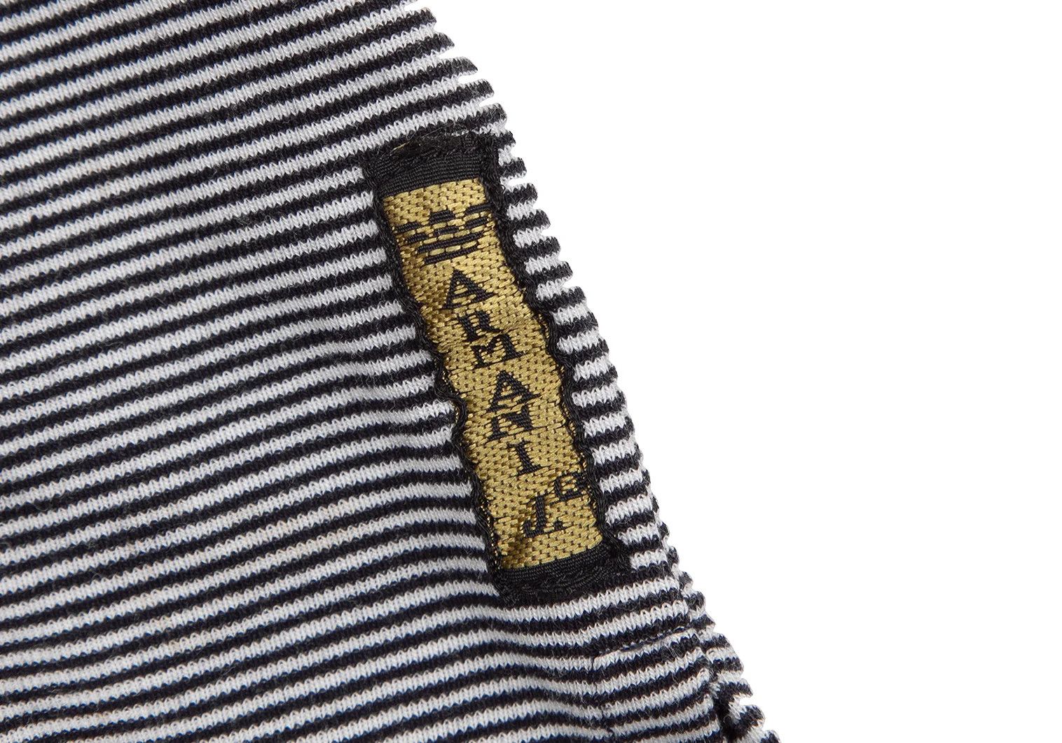 Armani Stretch Stripe Polo Shirt in Black and White, Size XL Size US XXS / EU 40 - 7 Thumbnail