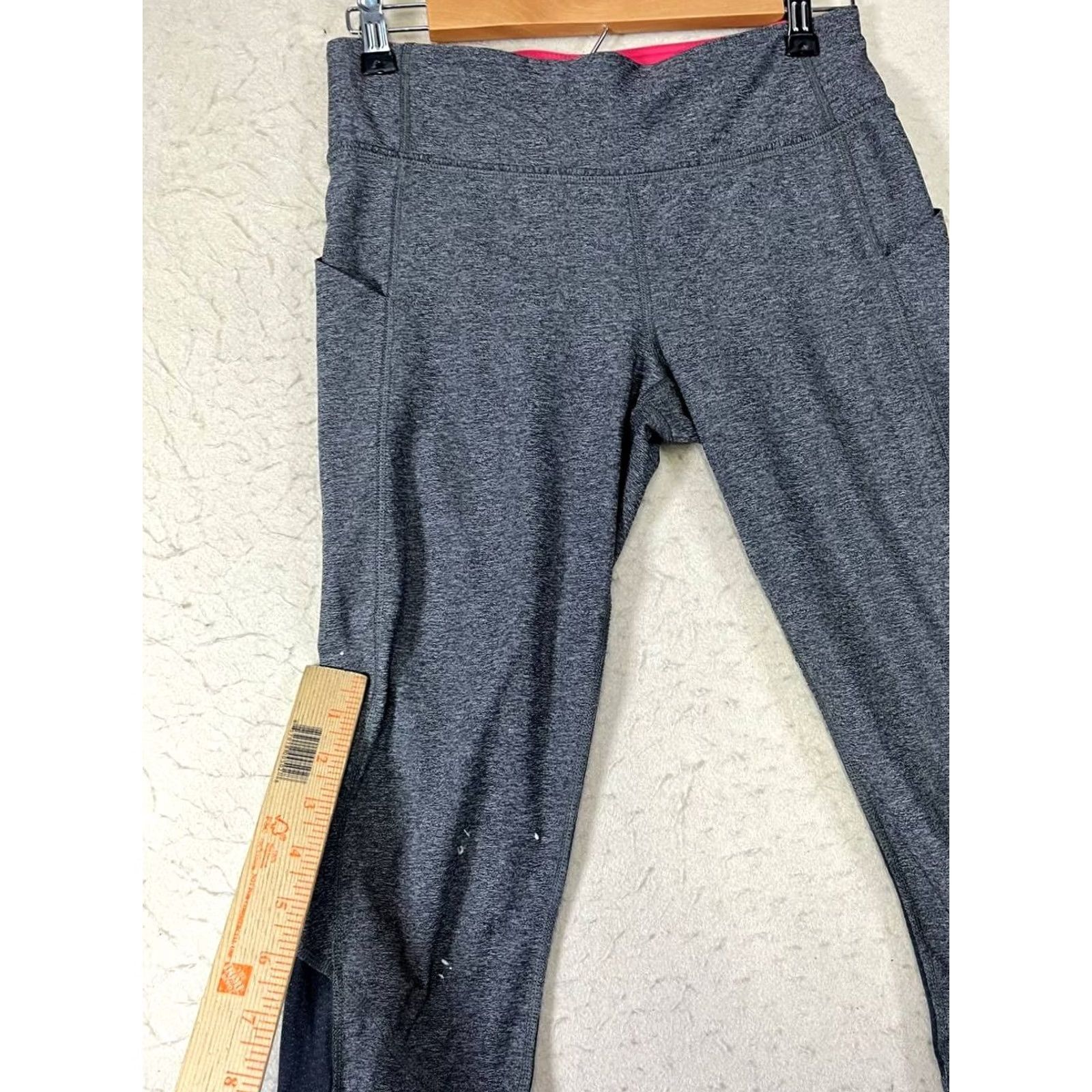 Lululemon Lululemon Leggings Women Size 6 Gray Pockets Ankle Gym Running Yoga See Pics Size 28" / US 6 / IT 42 - 6 Thumbnail