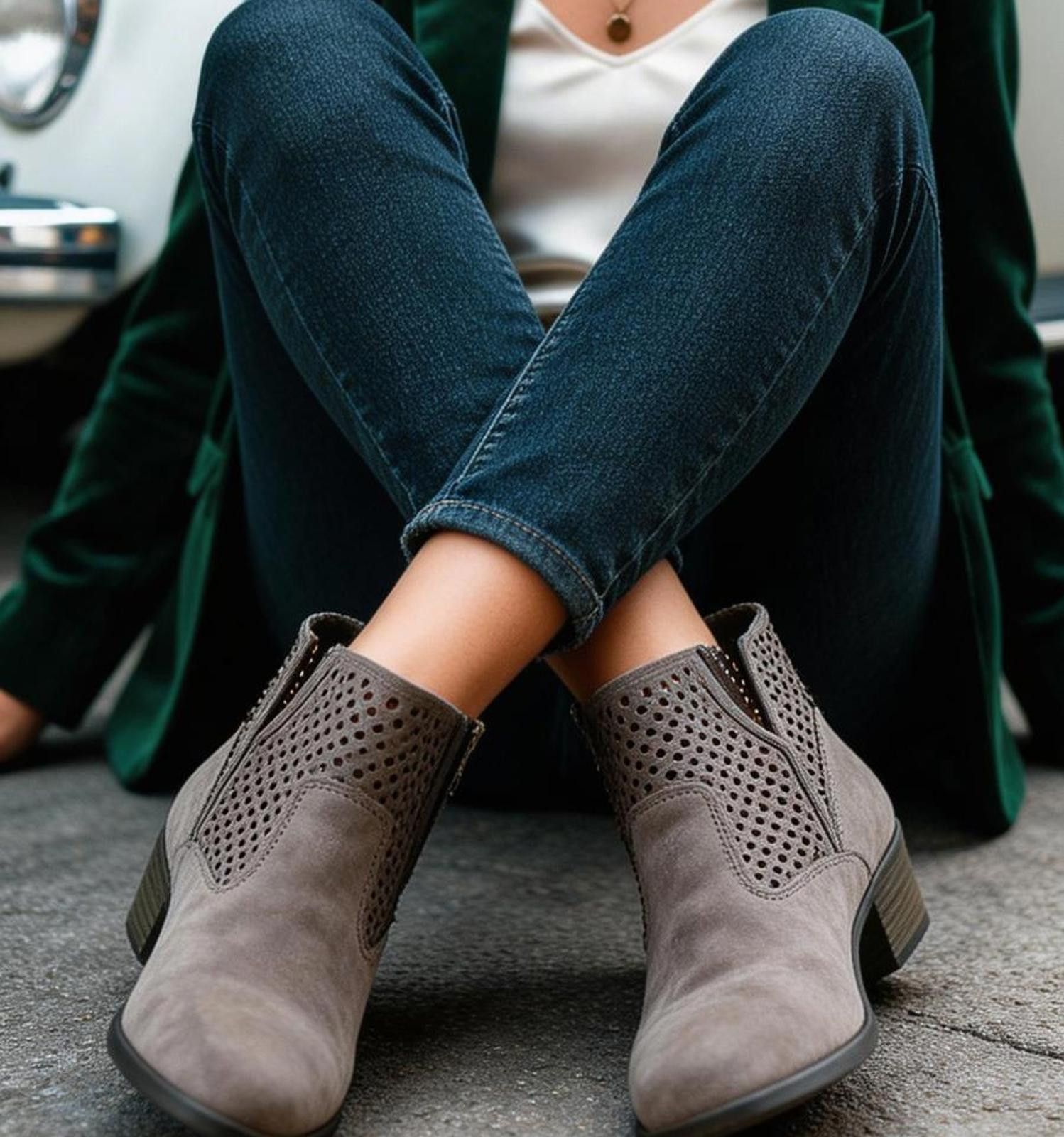 Other Arizona Jean Co Women's Suede Ankle Booties size 10 NWOT Size US 10 / IT 40 - 1 Thumbnail