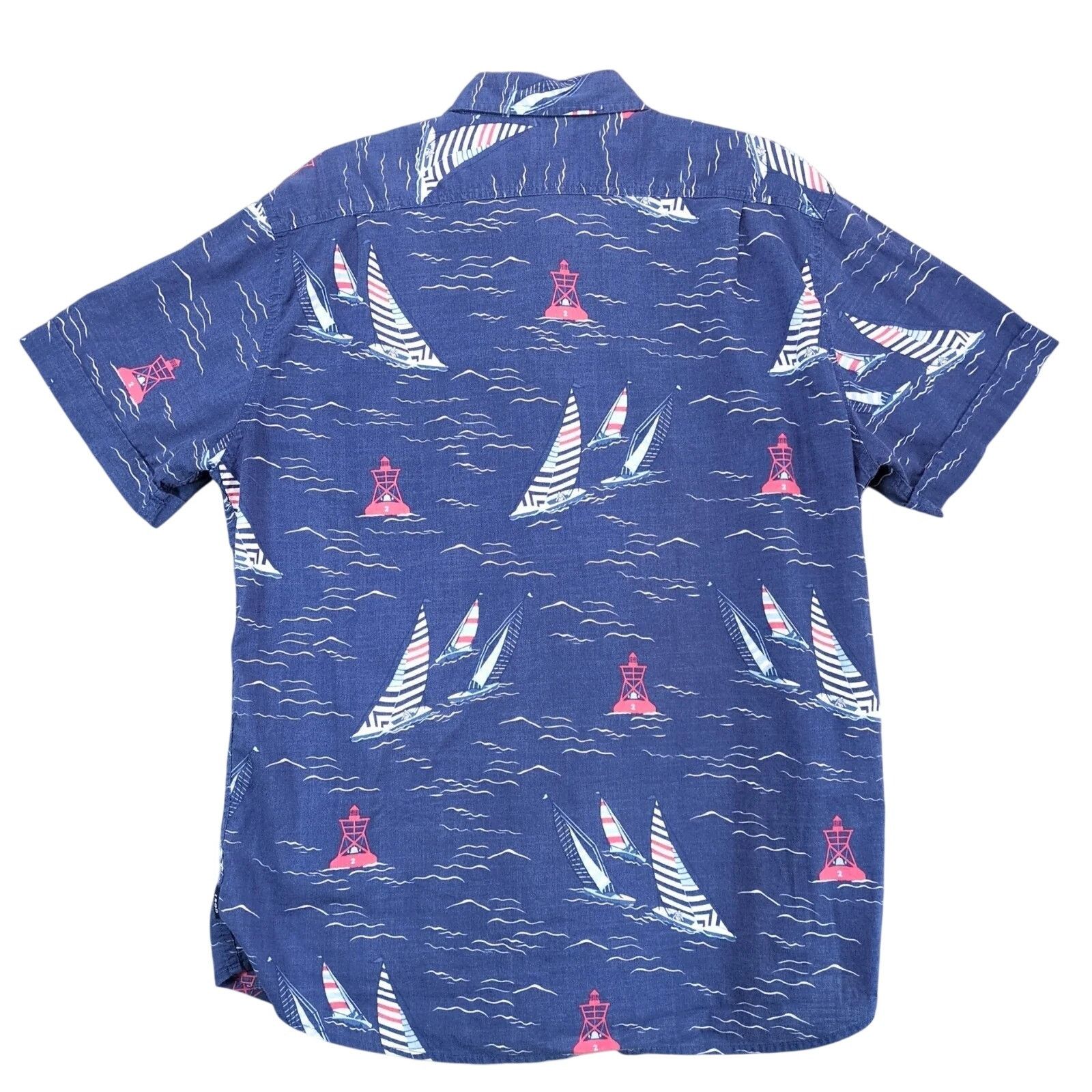 Izod Izod Saltwater Nautical Sailing Button Up Shirt Men's XL Size US XL / EU 56 / 4 - 3 Thumbnail