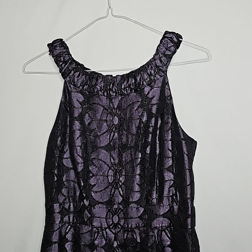The Unbranded Brand Muse floral sleeveless sparkle cocktail party work dress 2 Size XS / US 0-2 / IT 36-38 - 6 Thumbnail