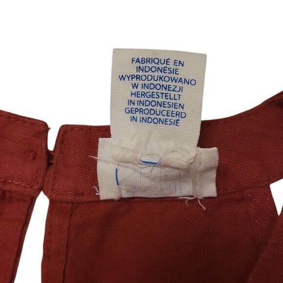 Other Sigrid Olsen Linen Shift Dress Keyhole Back Rust Orange S Size S / US 4 / IT 40 - 12 Thumbnail