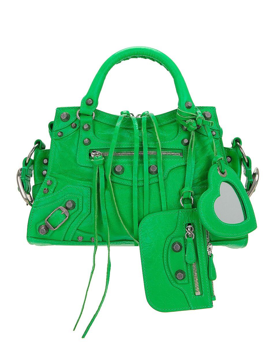 Balenciaga o1srvl11e1124 Size: OS / Neo Cagole XS Handbag in Green Size ONE SIZE - 3 Thumbnail