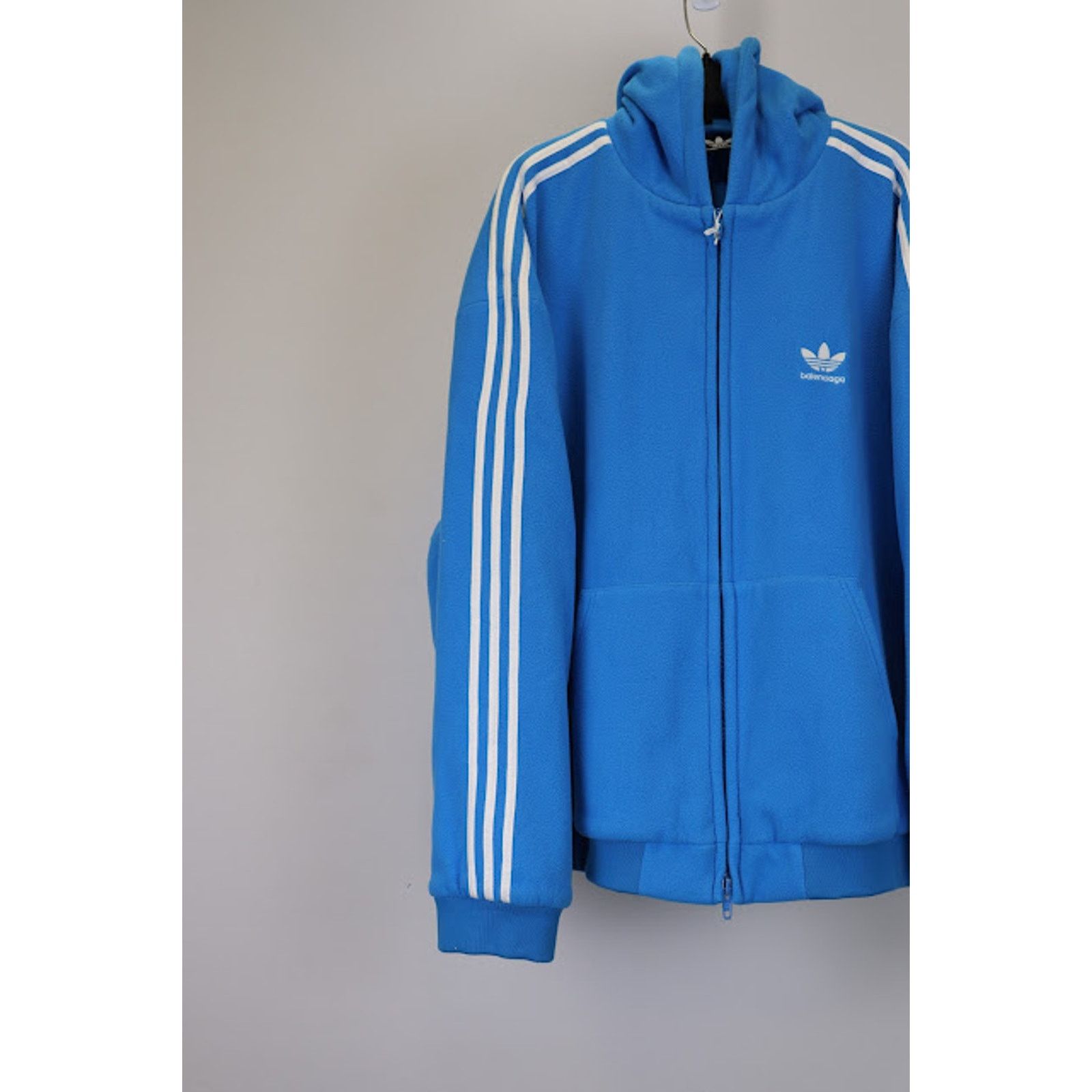 Adidas × Balenciaga o1rshd1 Fleece Hoodie in Blue Size US XS / EU 42 / 0 - 5 Thumbnail