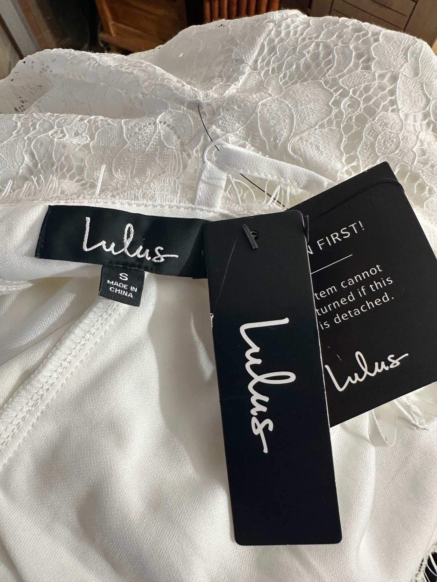 Lulus Lulu's White Lace Midi Dress Size S Size S / US 4 / IT 40 - 8 Thumbnail