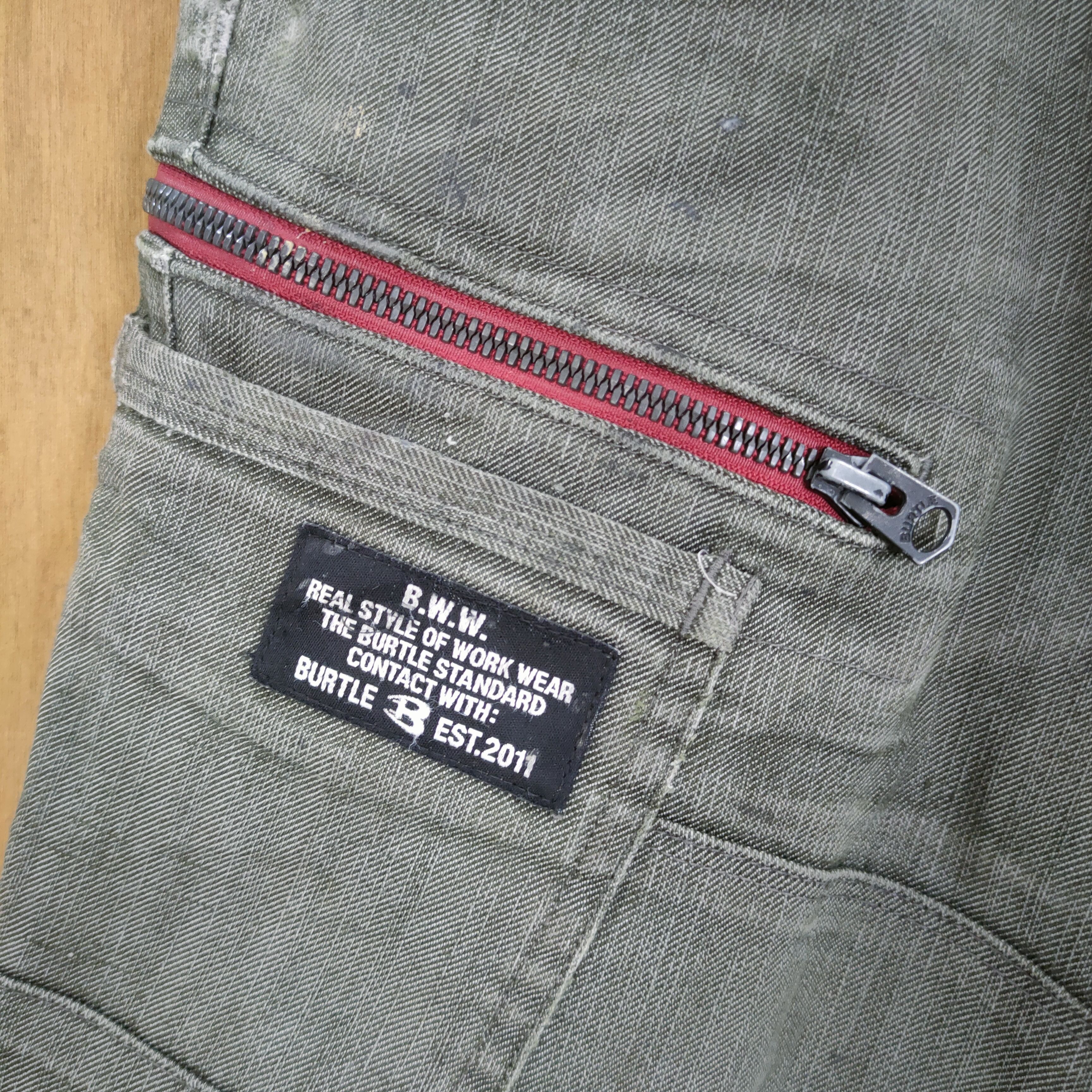 Japanese Brand JAPAN BURTLE SKINNY CARGO PANTS Size US 32 / EU 48 - 10 Thumbnail