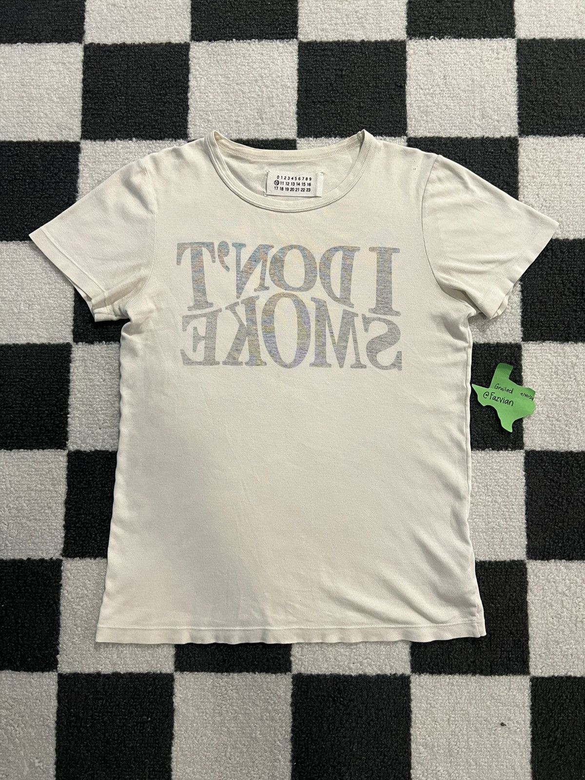 Maison Margiela AW06 Maison Margiela "I Don't Smoke" Tee Size US S / EU 44-46 / 1 - 3 Thumbnail