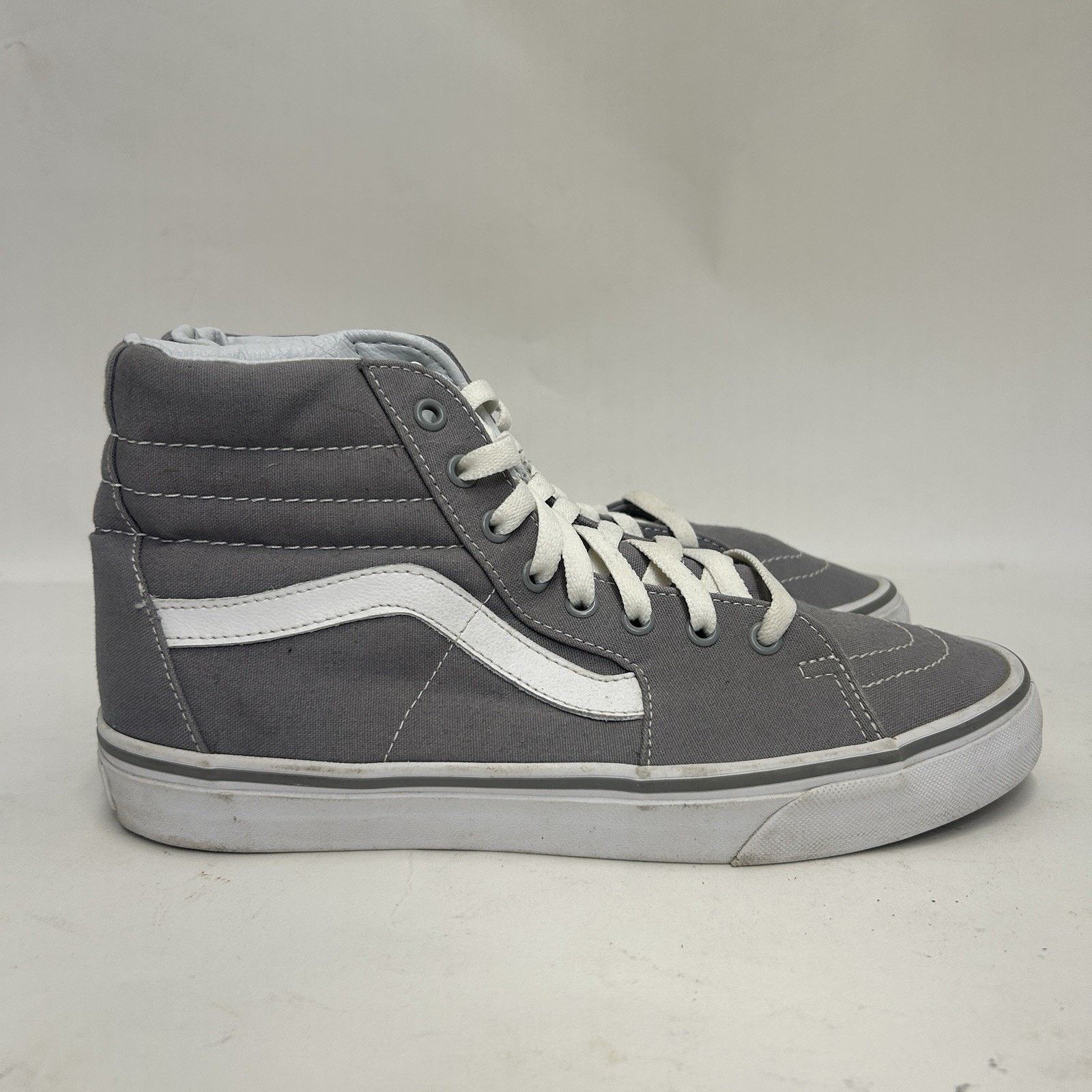 Vans Vans Sk8-Hi Old School High-Top Canvas “Grey White” Size US 10 / EU 43 - 4 Thumbnail