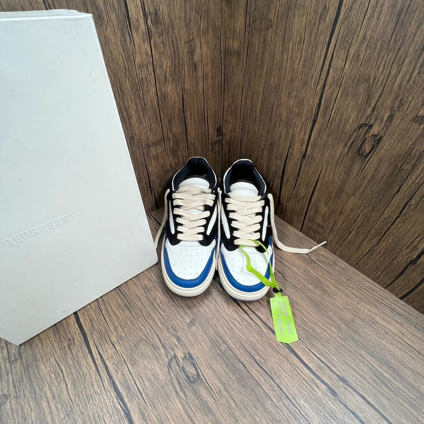 Represent Clo. Represent Black White Blue Sneakers Size US 10 / EU 43 - 4 Thumbnail
