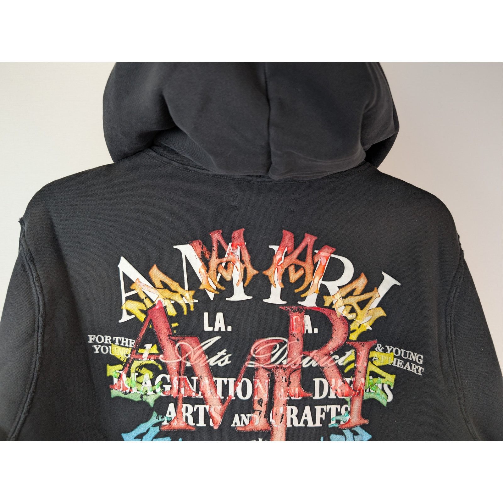 Amiri o1rshd1 Stacked Amiri Circle Logo Arts Hoodie in Black Size US M / EU 48-50 / 2 - 11 Thumbnail