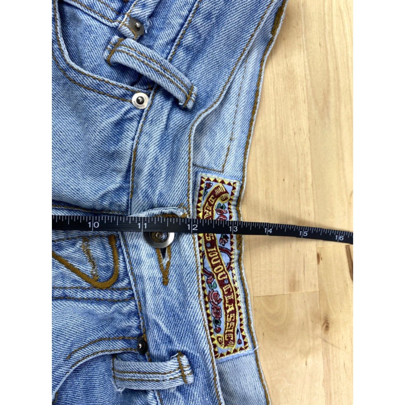 Vintage Jou Jou Classic Jean Shorts Size 13 Stone Wash #3171 Size 34" / US 12 / IT 48 - 6 Thumbnail
