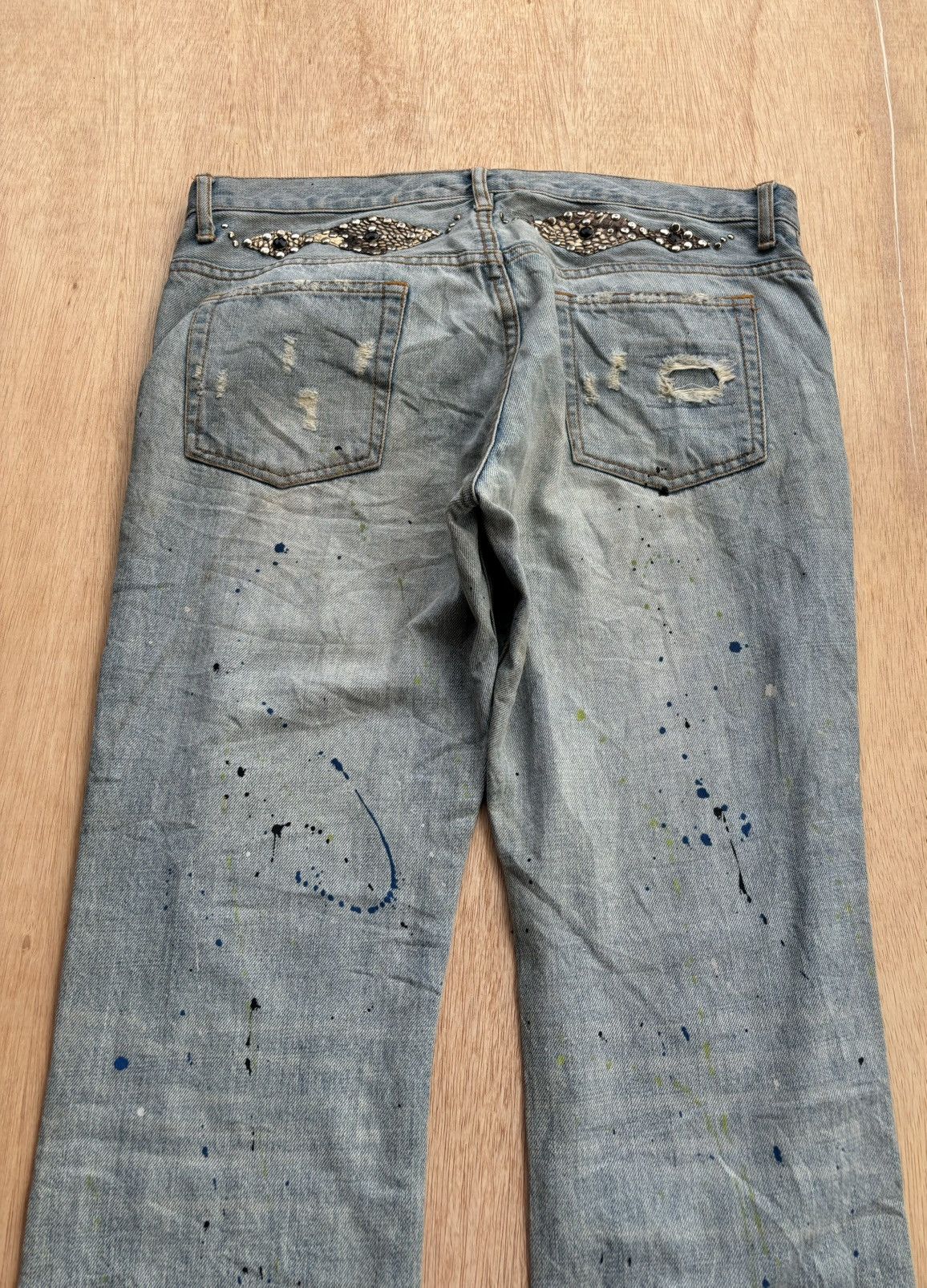 If Six Was Nine Distressed Denim Schlussel Ifsixwasnine Lgb style Bootcut Size US 34 / EU 50 - 3 Thumbnail
