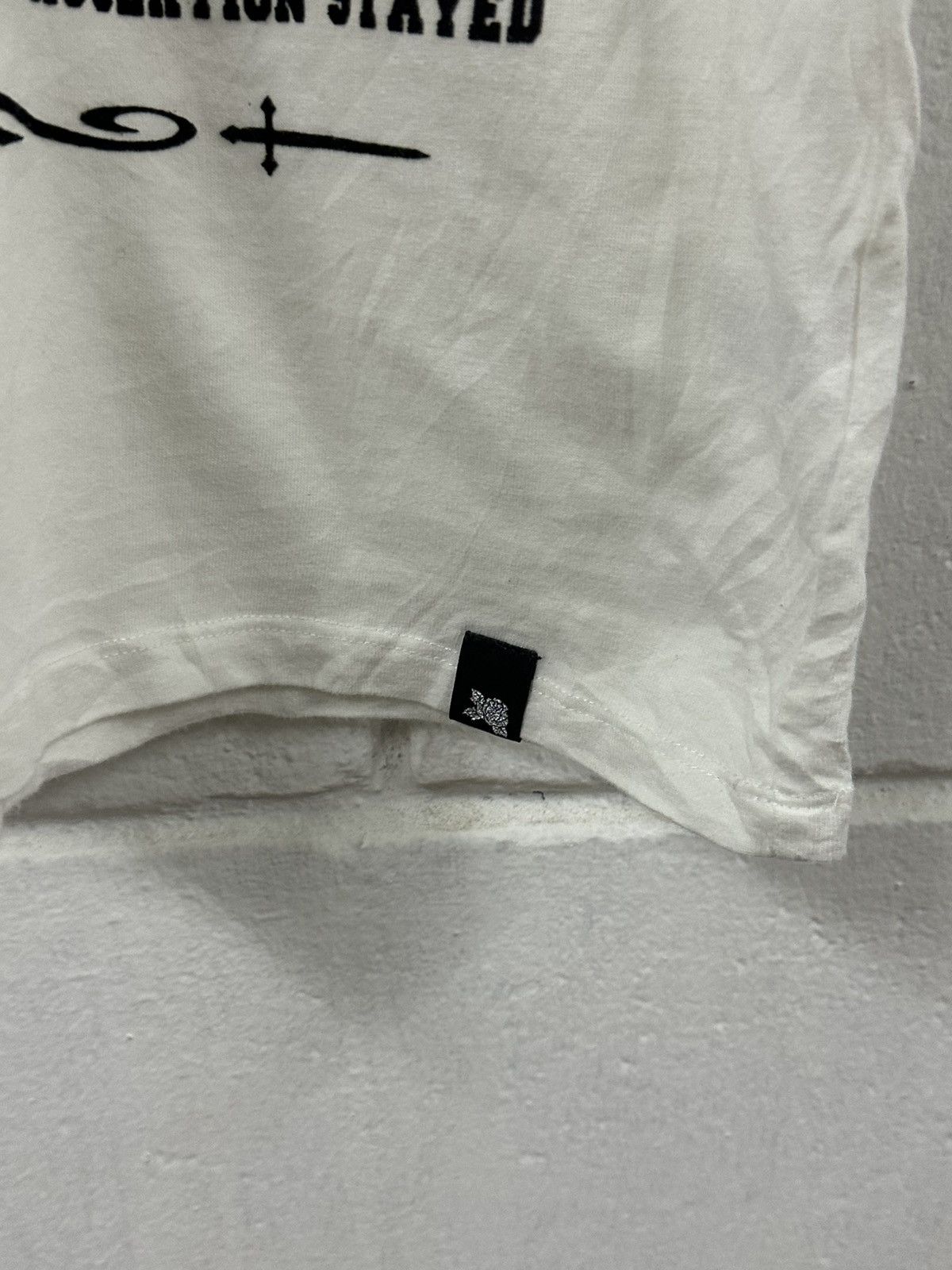 semanticdesign Vintage Crazy Devil Japanese Poem V-Neck T-Shirt Size US M / EU 48-50 / 2 - 4 Thumbnail