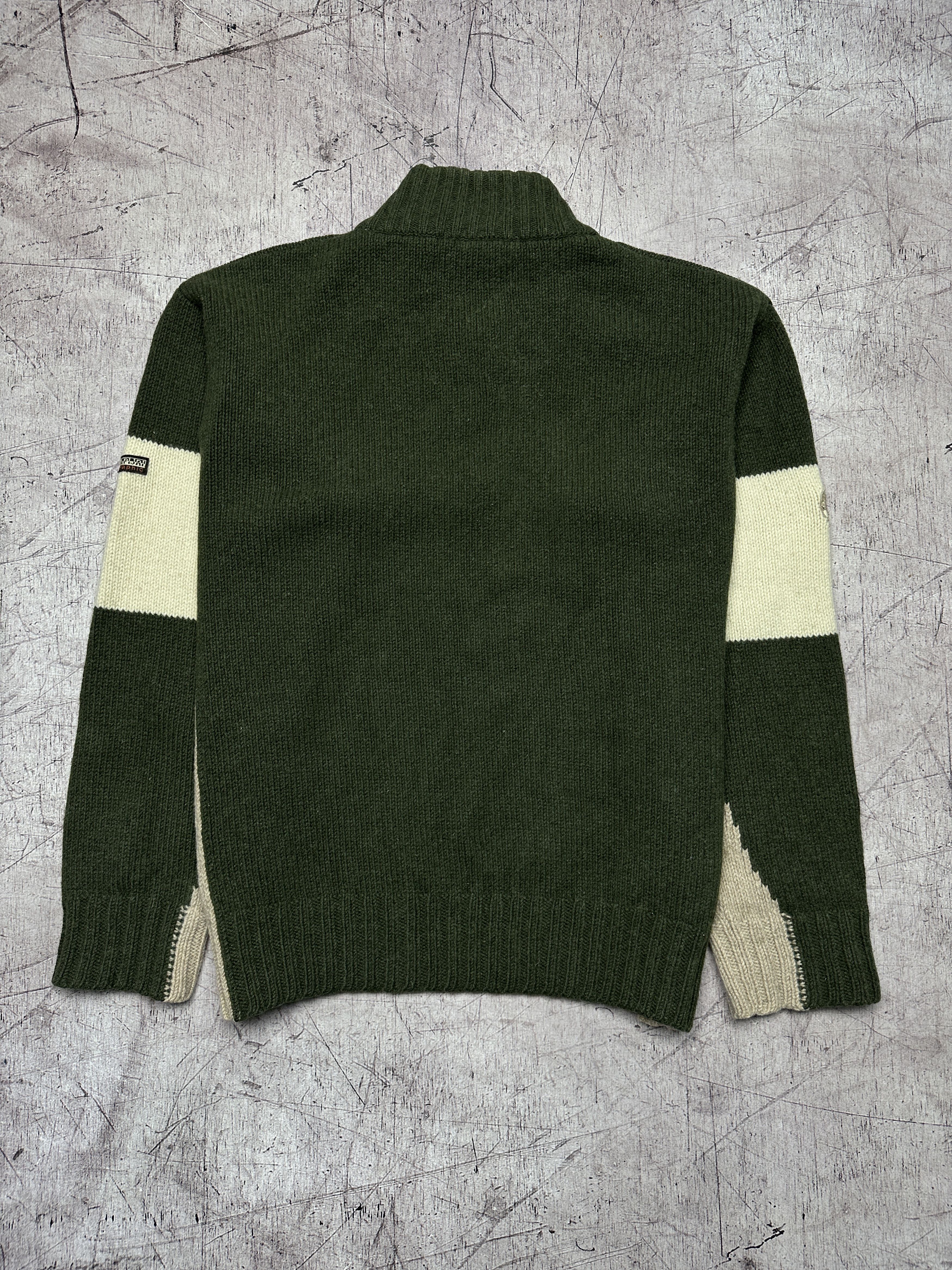 Napapijri Napapijri Vintage Mens 1\4 Zip Wool Knit Sweater Size US L / EU 52-54 / 3 - 11 Thumbnail