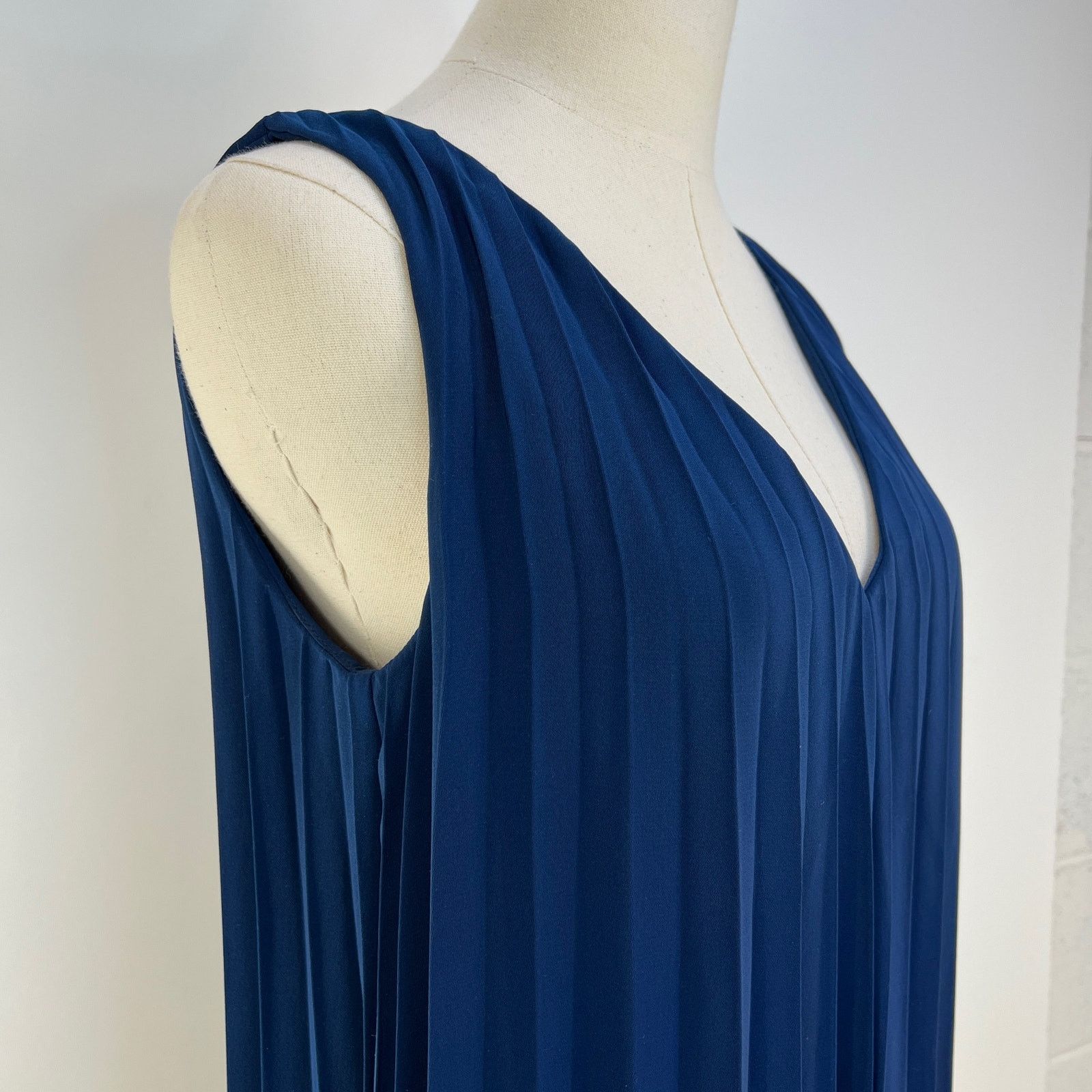 Samsoe Samsoe Samsoe Samsoe Annico Dress Pleated Maxi Blue Size S / US 4 / IT 40 - 4 Thumbnail
