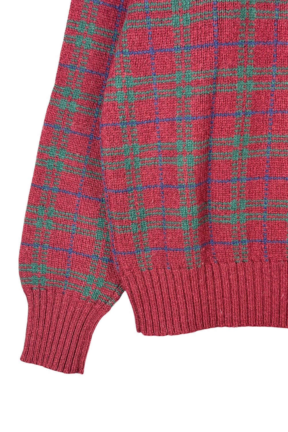 Polo Ralph Lauren fw93 Polo Ralph Lauren Double Duck Intarsia Plaid Sweater XL Size US XL / EU 56 / 4 - 9 Thumbnail