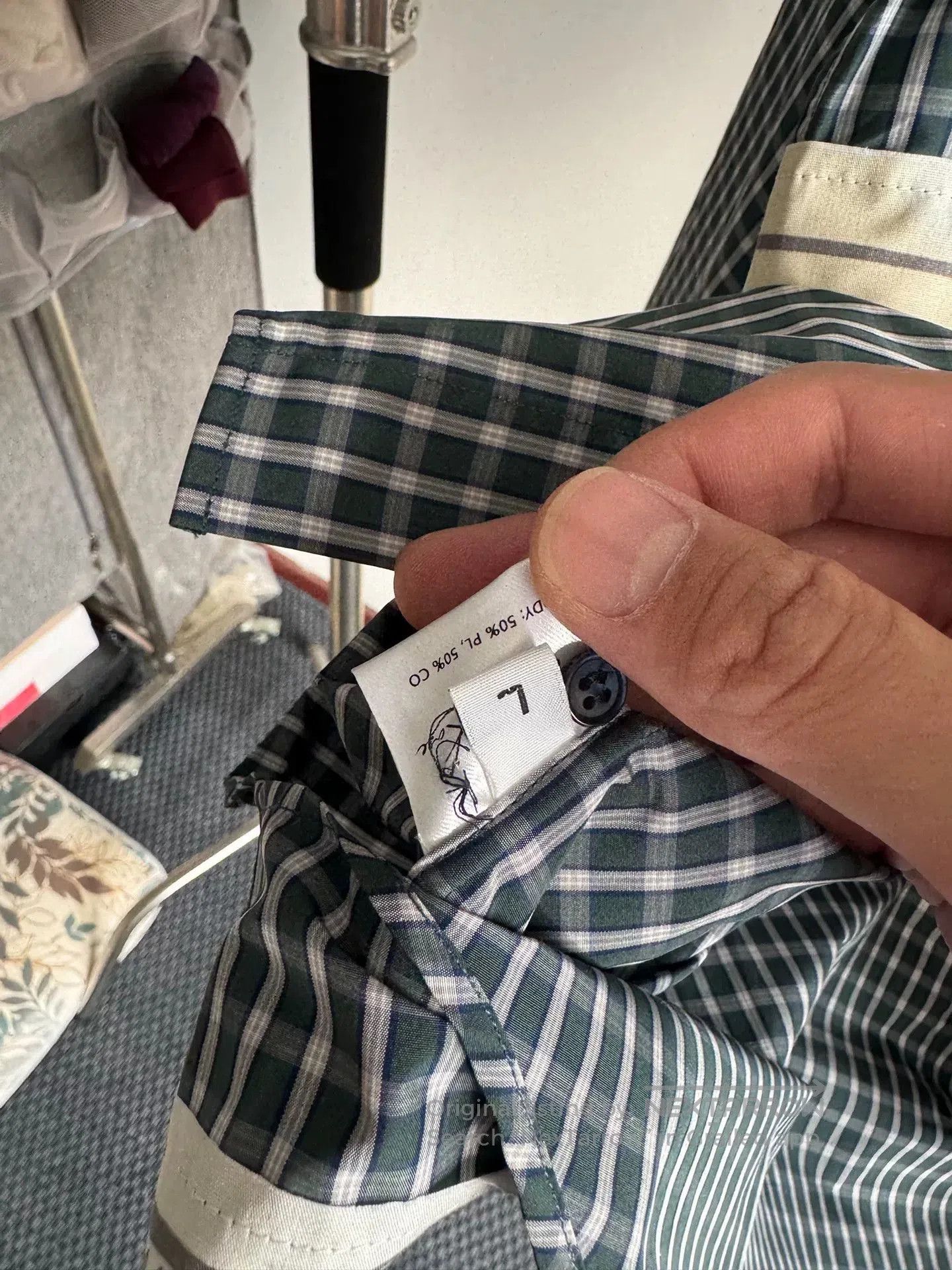 Martine Rose Martine Rose Green Plaid Patch Shirt. Size US L / EU 52-54 / 3 - 5 Thumbnail