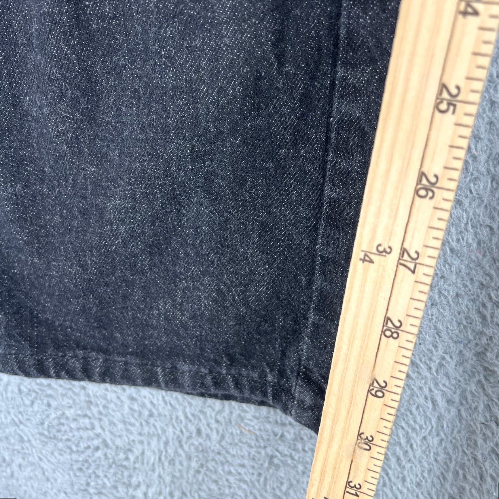 Dickies VINTAGE Dickies Jeans Mens 34x30 Regular Black Denim 5-Pocket Straight Fit Jeans 36x30 Inseam 30in Waist 36in Medium Rise Western Work Pants Mens Size US 34 / EU 50 - 3 Thumbnail