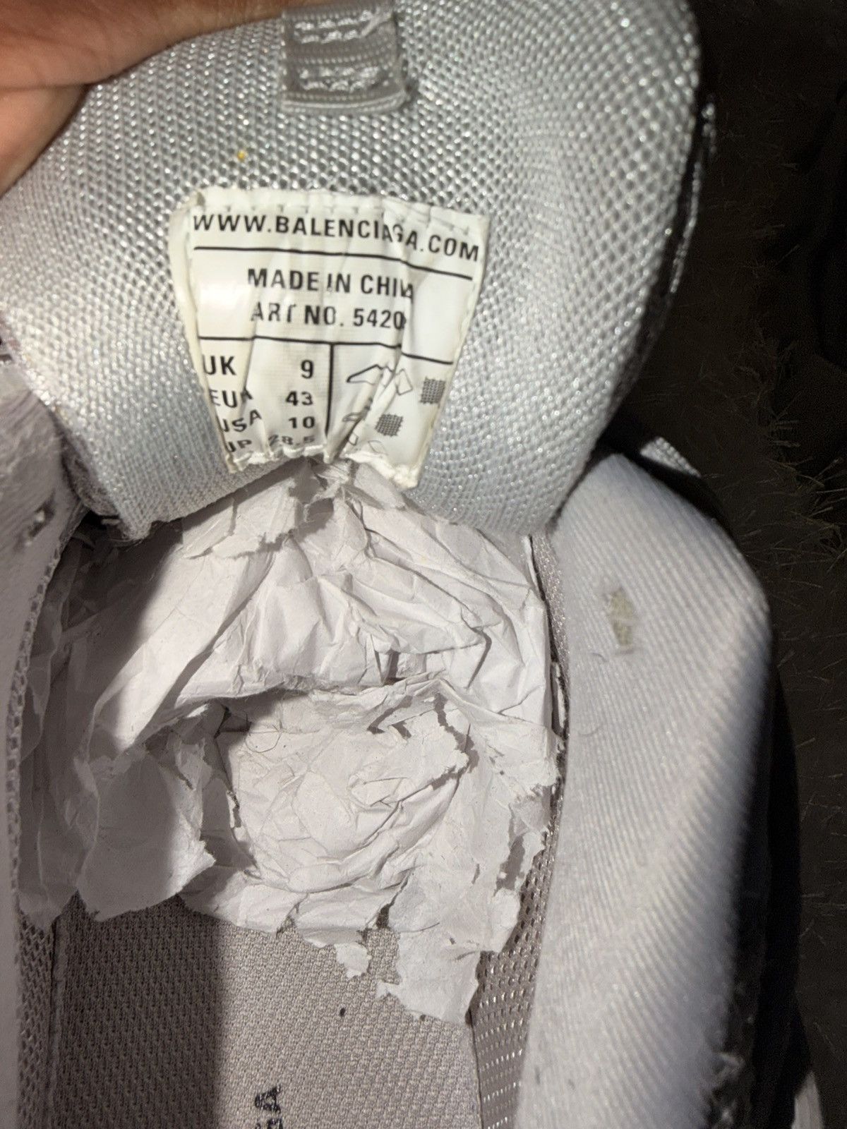 Balenciaga Balenciaga Track ‘Triple Grey’ Size US 10 / EU 43 - 5 Thumbnail