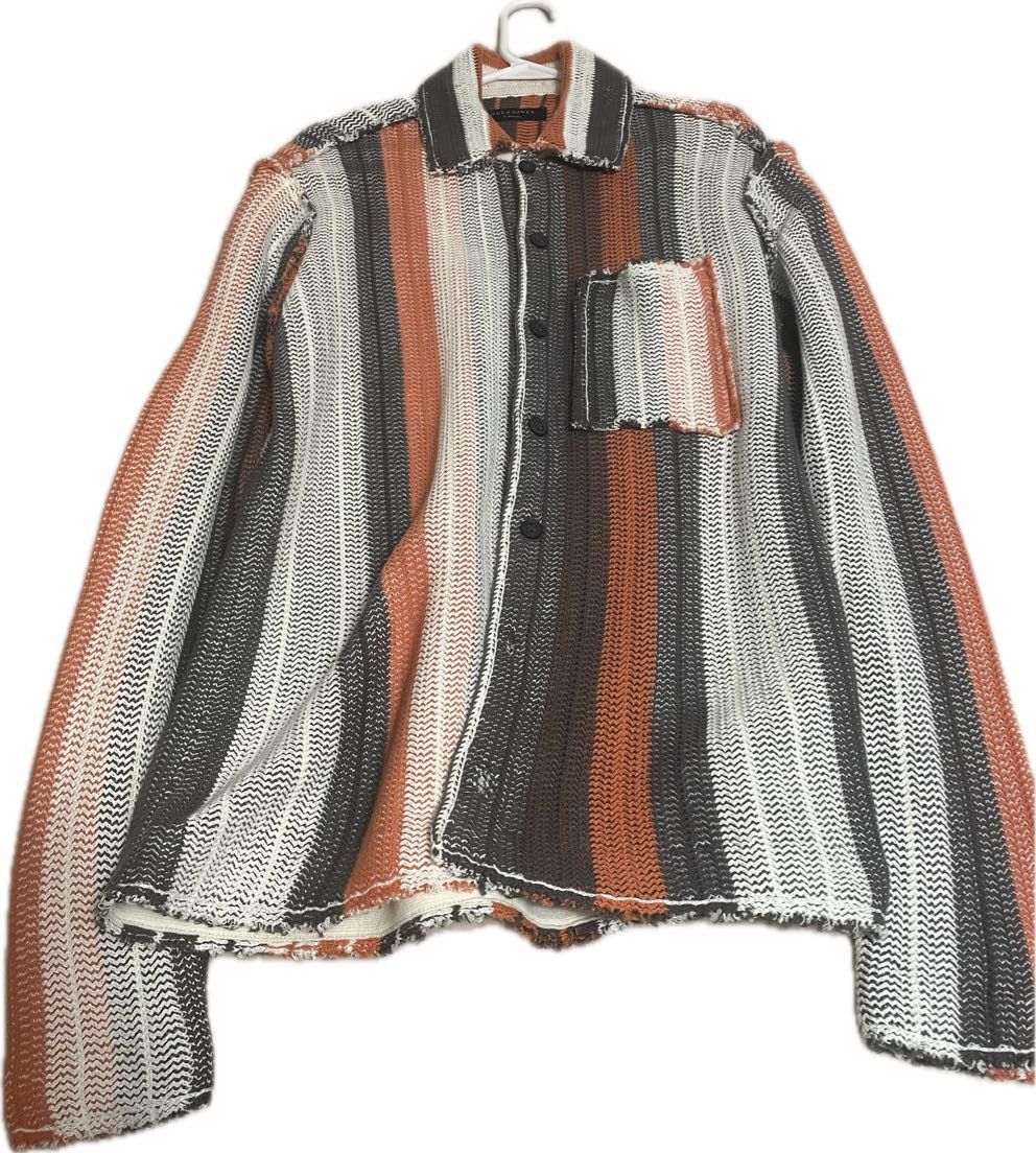 image of Allsaints Button Up in Orange, Men's (Size XS)