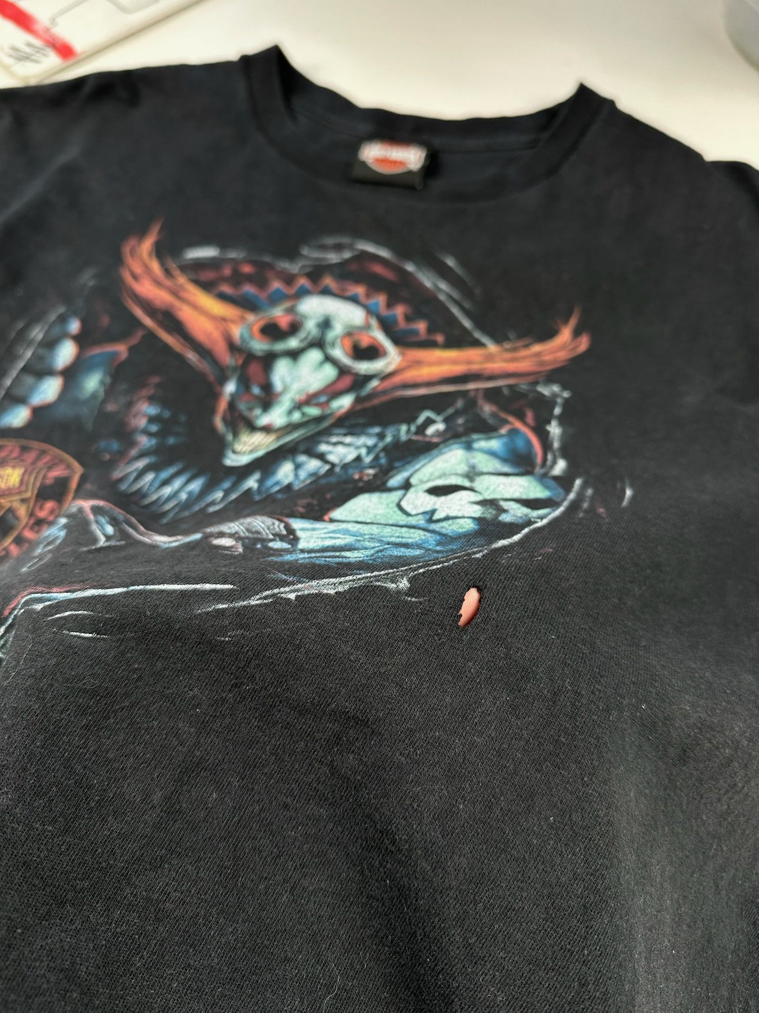 Harley Davidson VINTAGE Harley Davidson Clown T-Shirt Size US L / EU 52-54 / 3 - 8 Thumbnail