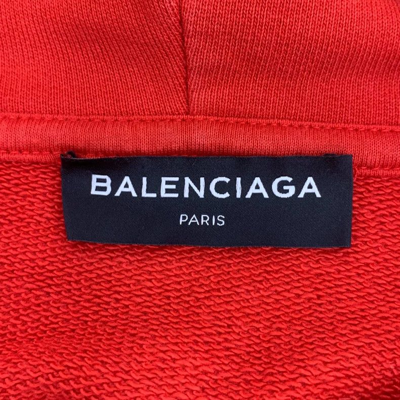 Balenciaga Balenciaga Cotton hooded long-sleeve sweatshirt embroidere Size US S / EU 44-46 / 1 - 5 Thumbnail