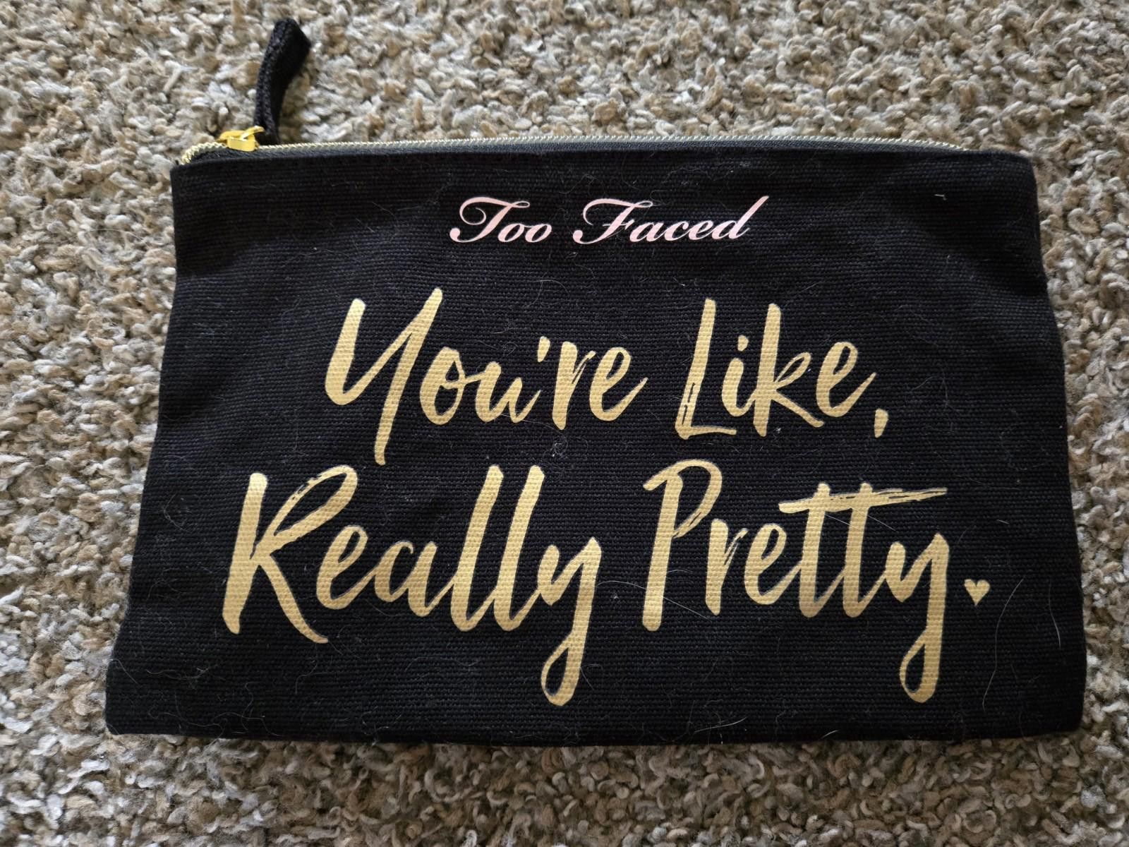 Designer Too Faced "You're Like, Really Pretty" Makeup Bag Size ONE SIZE - 2 Thumbnail
