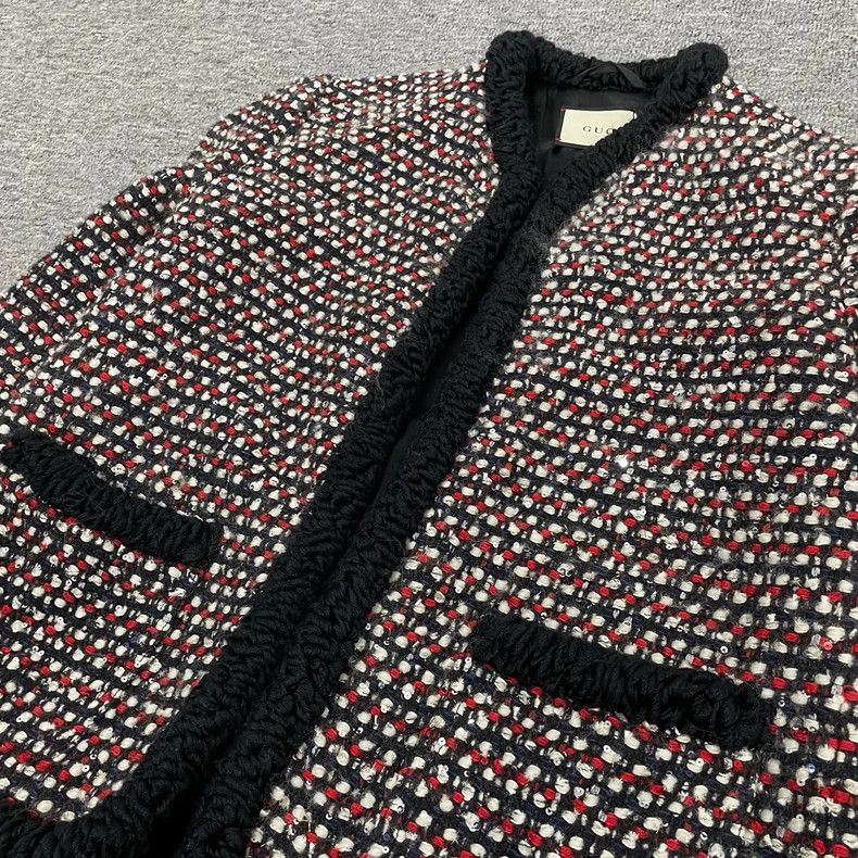 Gucci Gucci Sequin-knitted small fragrance style jacket 2502-Next Size US XXS / EU 40 - 4 Thumbnail