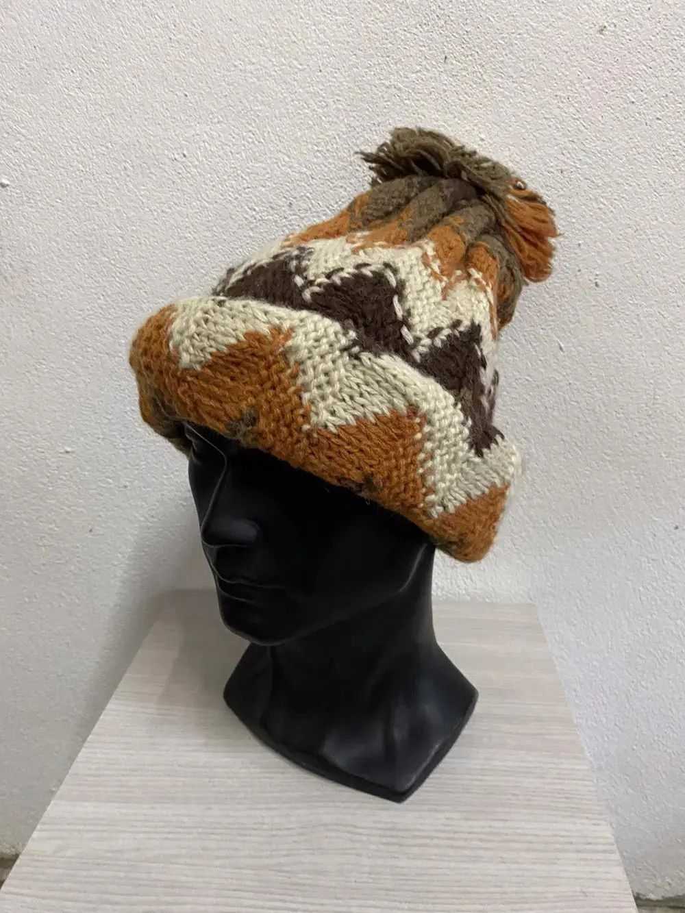 Japanese Brand × Kapital × Vintage Japanese Brand CL Knit Beanie Hat Size ONE SIZE - 2 Thumbnail