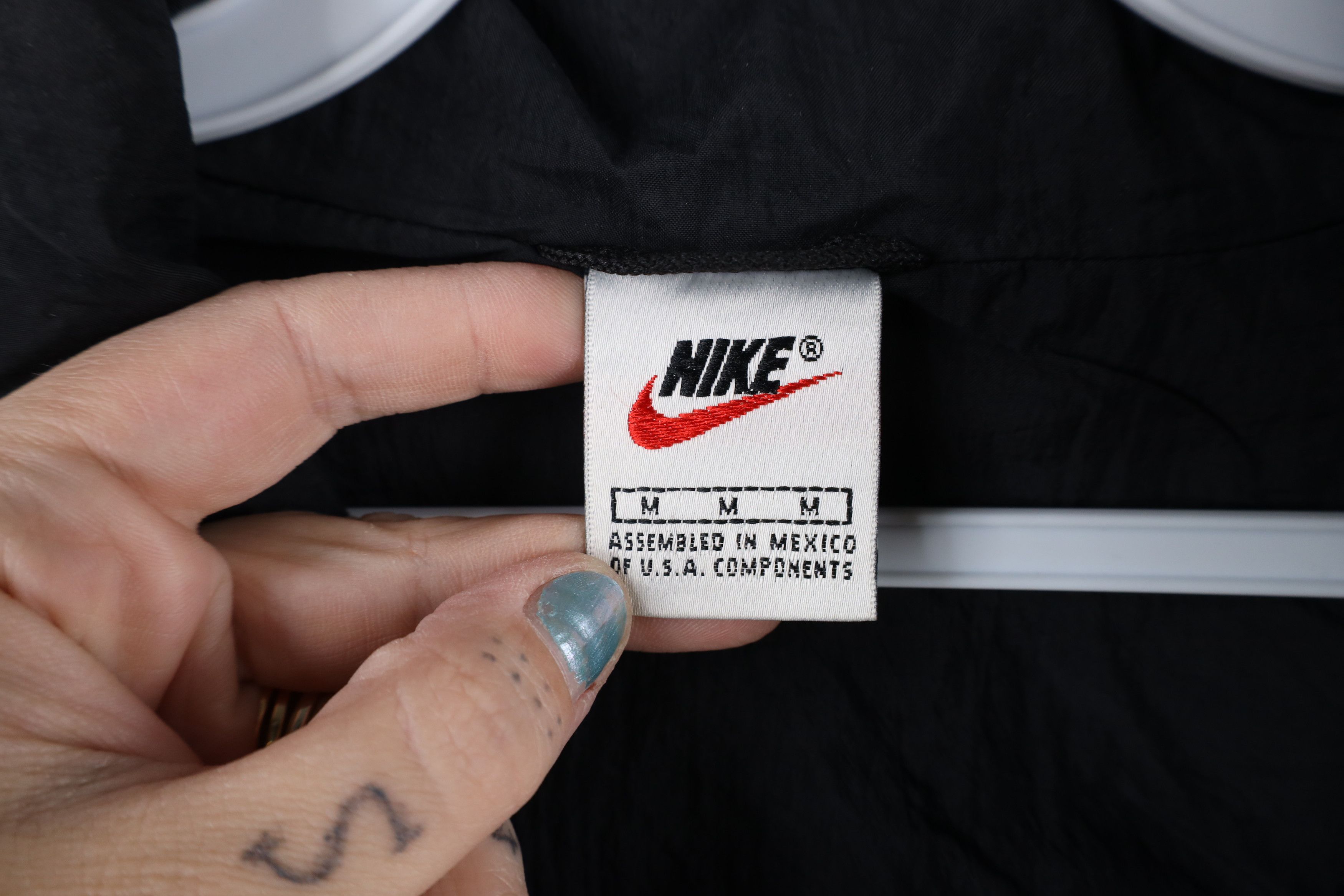 Nike × Vintage Vintage 90s Nike Mini Swoosh Lined Windbreaker Jacket Size US M / EU 48-50 / 2 - 4 Thumbnail