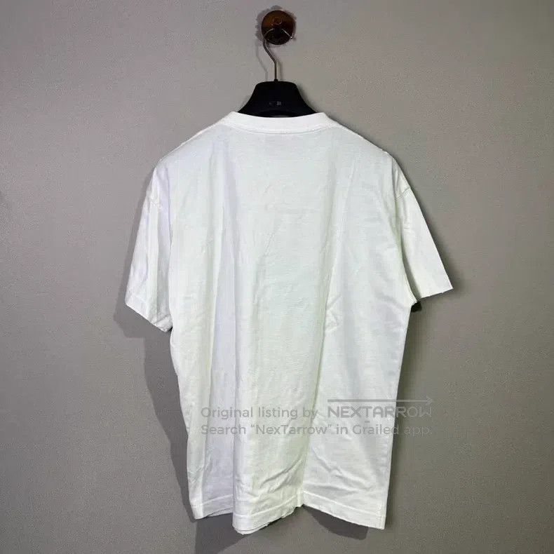 Balenciaga Balenciaga Cursive Letter White Short-Sleeve Size US M / EU 48-50 / 2 - 2 Thumbnail