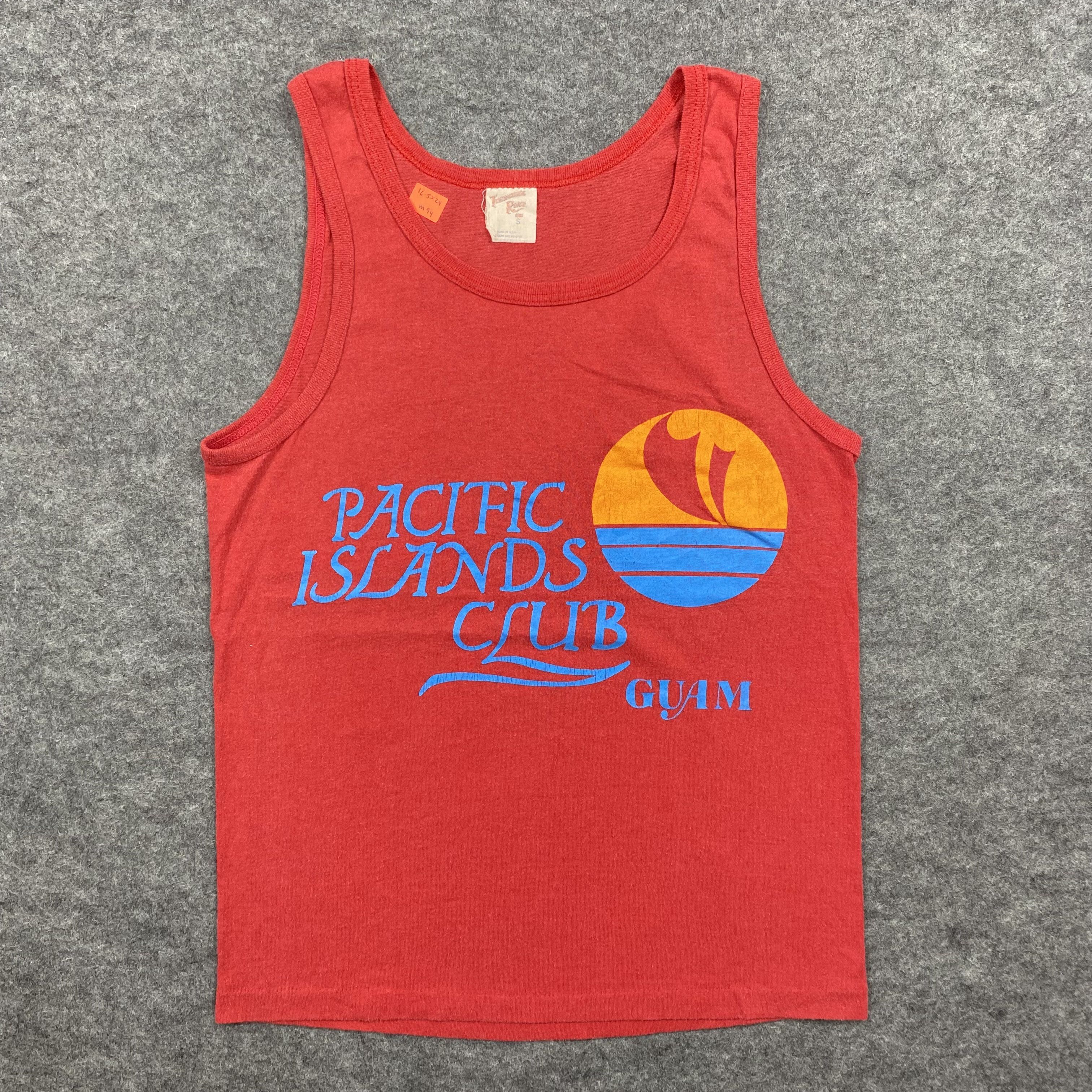 Vintage Vintage Pacific Islands Club Made Red Single -M094 Size US S / EU 44-46 / 1 - 1 Thumbnail